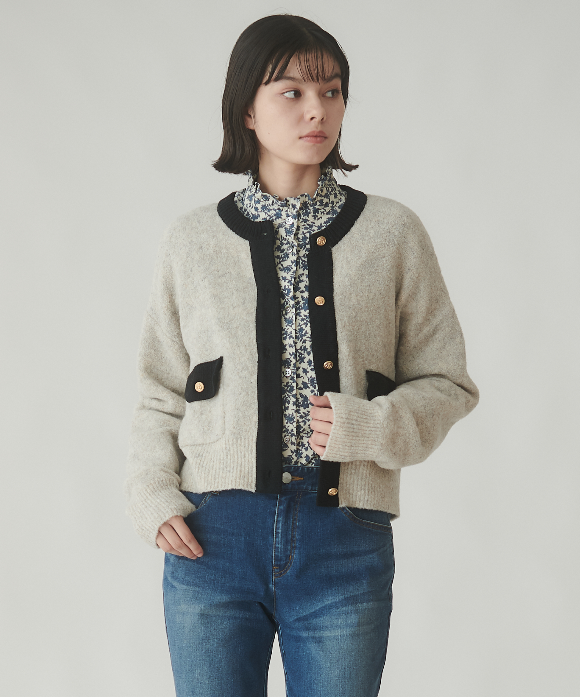 ☆miumiu☆ ブークレクロップド カーディガン ☆miumiu☆ ブークレクロップド カーディガン