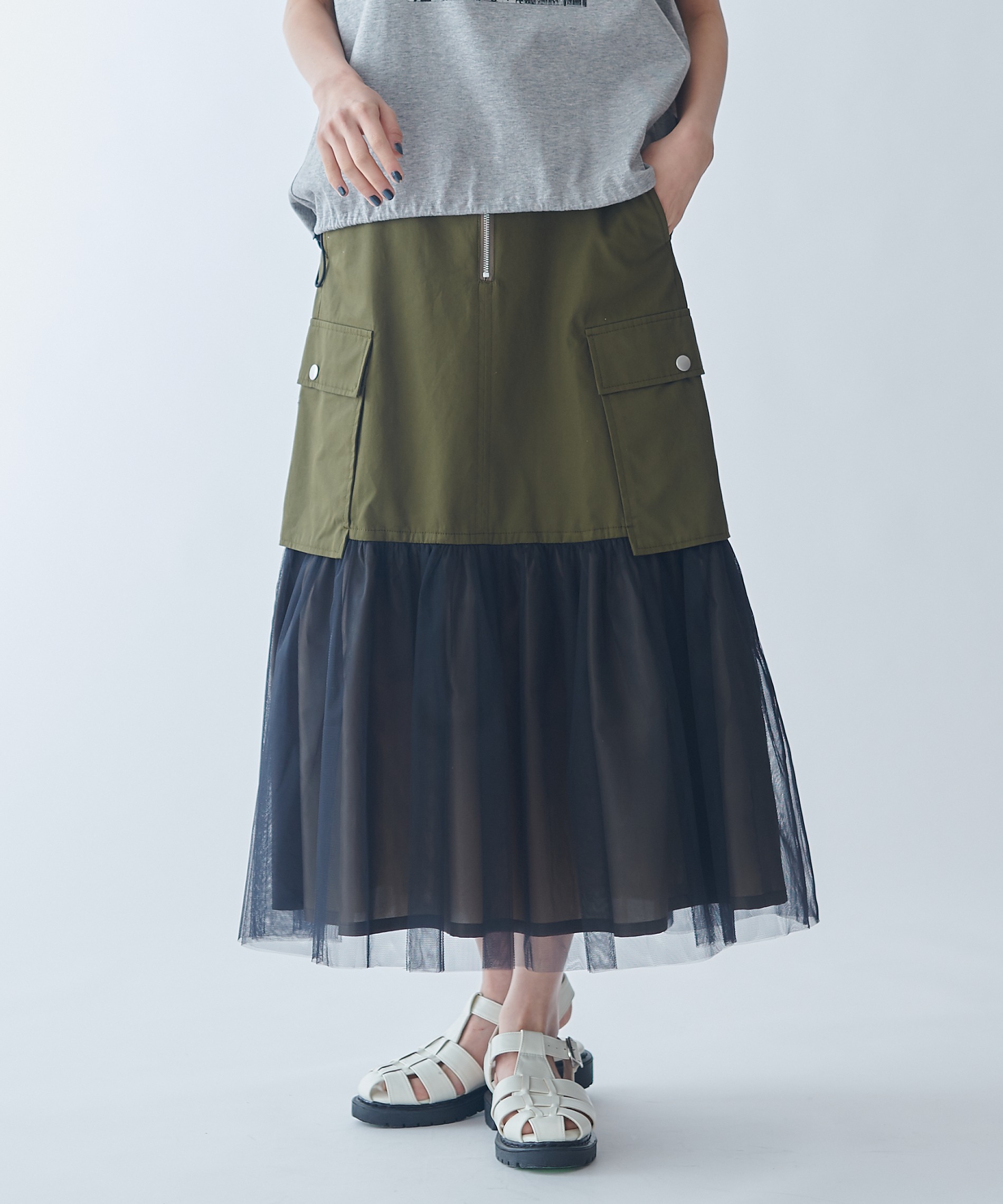 チュールドッキングスカート – FACE SANS FARD