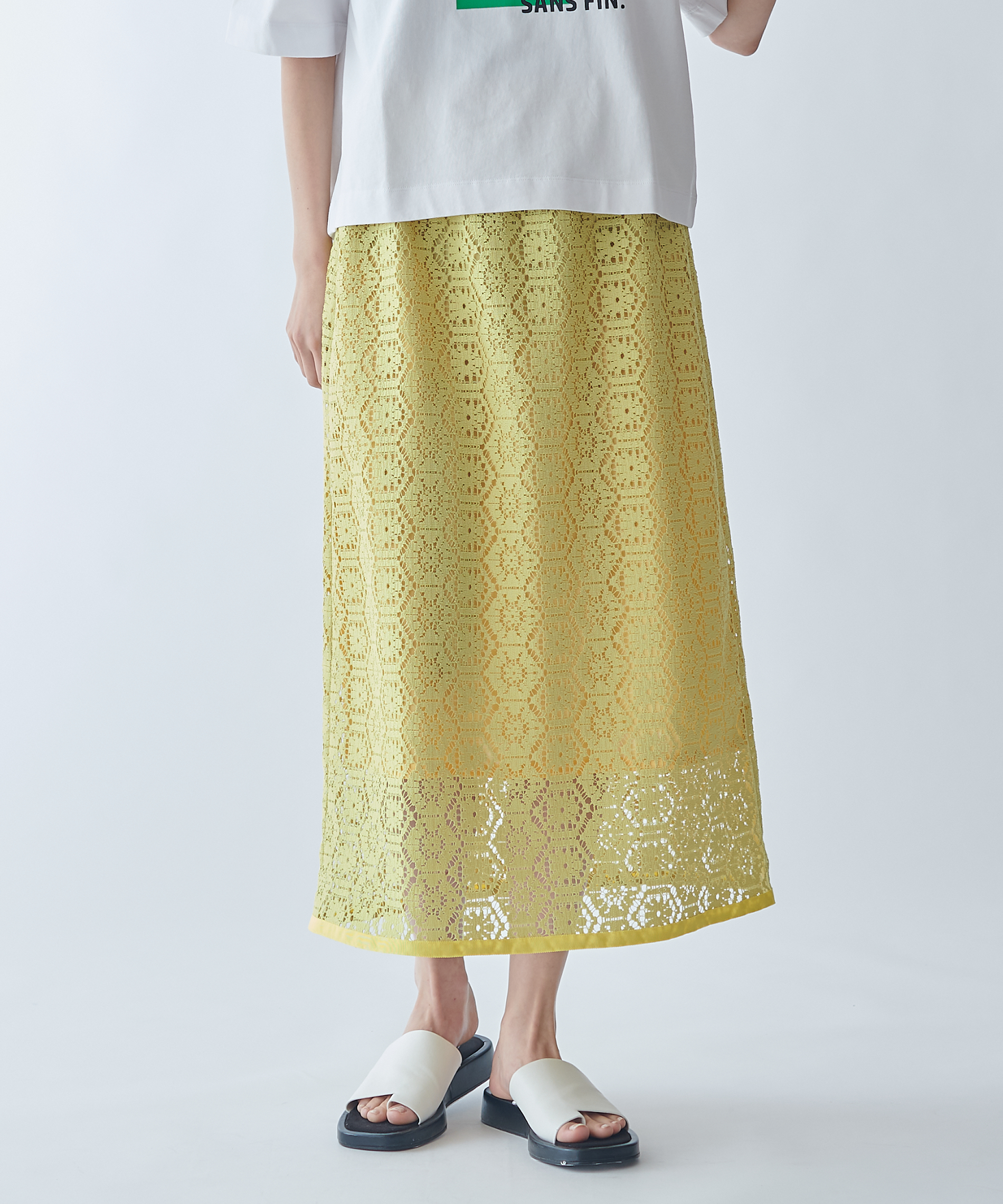 クロシェタイルレースタイトスカート – FACE SANS FARD