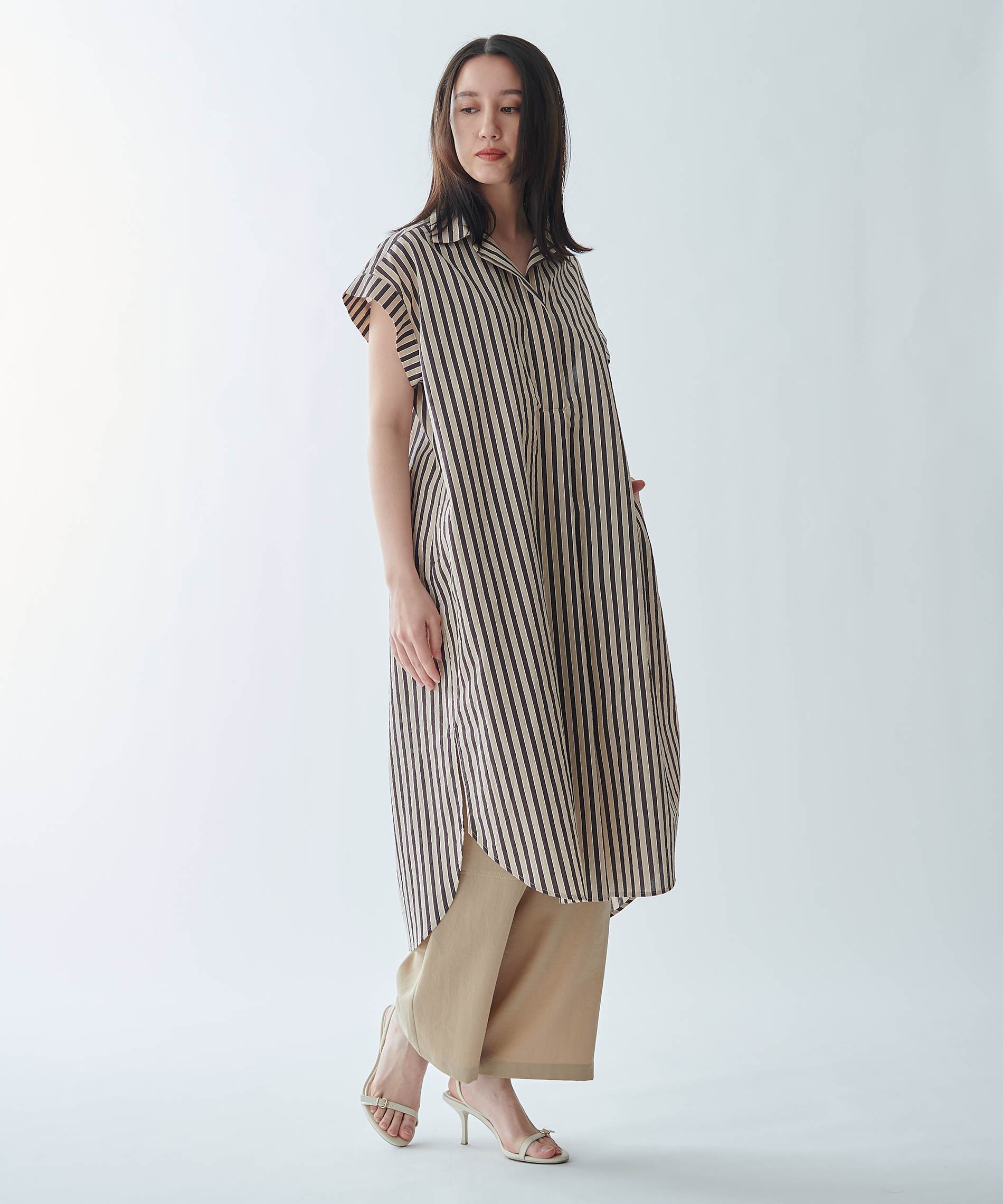 リラックスシャツワンピース – FACE SANS FARD