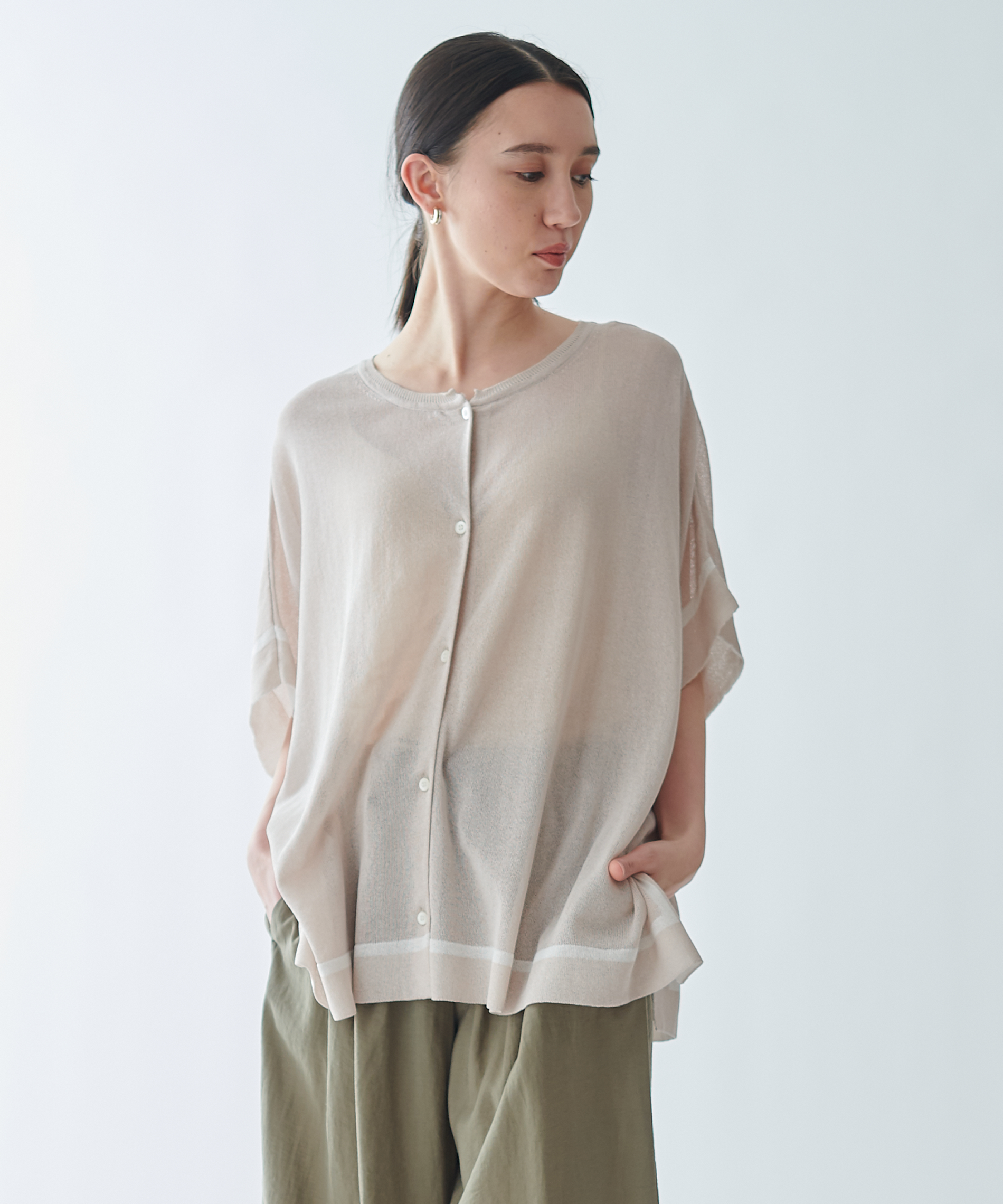 ポンチョカーディガン – FACE SANS FARD