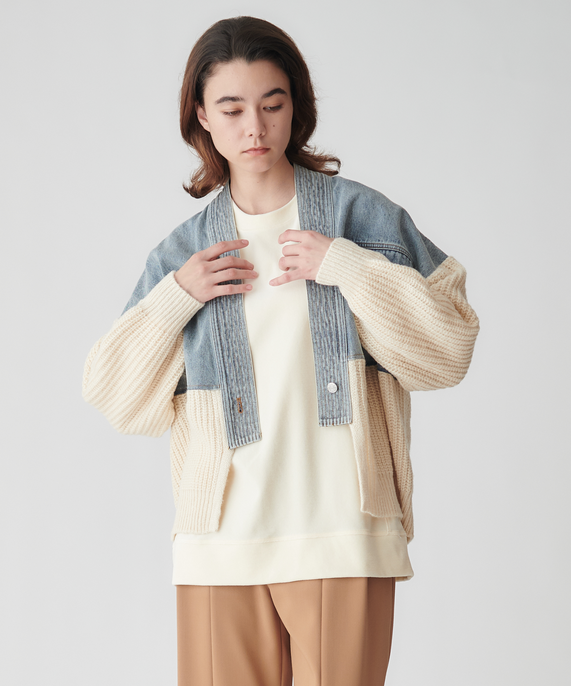 ドッキングブルゾンカーディガン – FACE SANS FARD