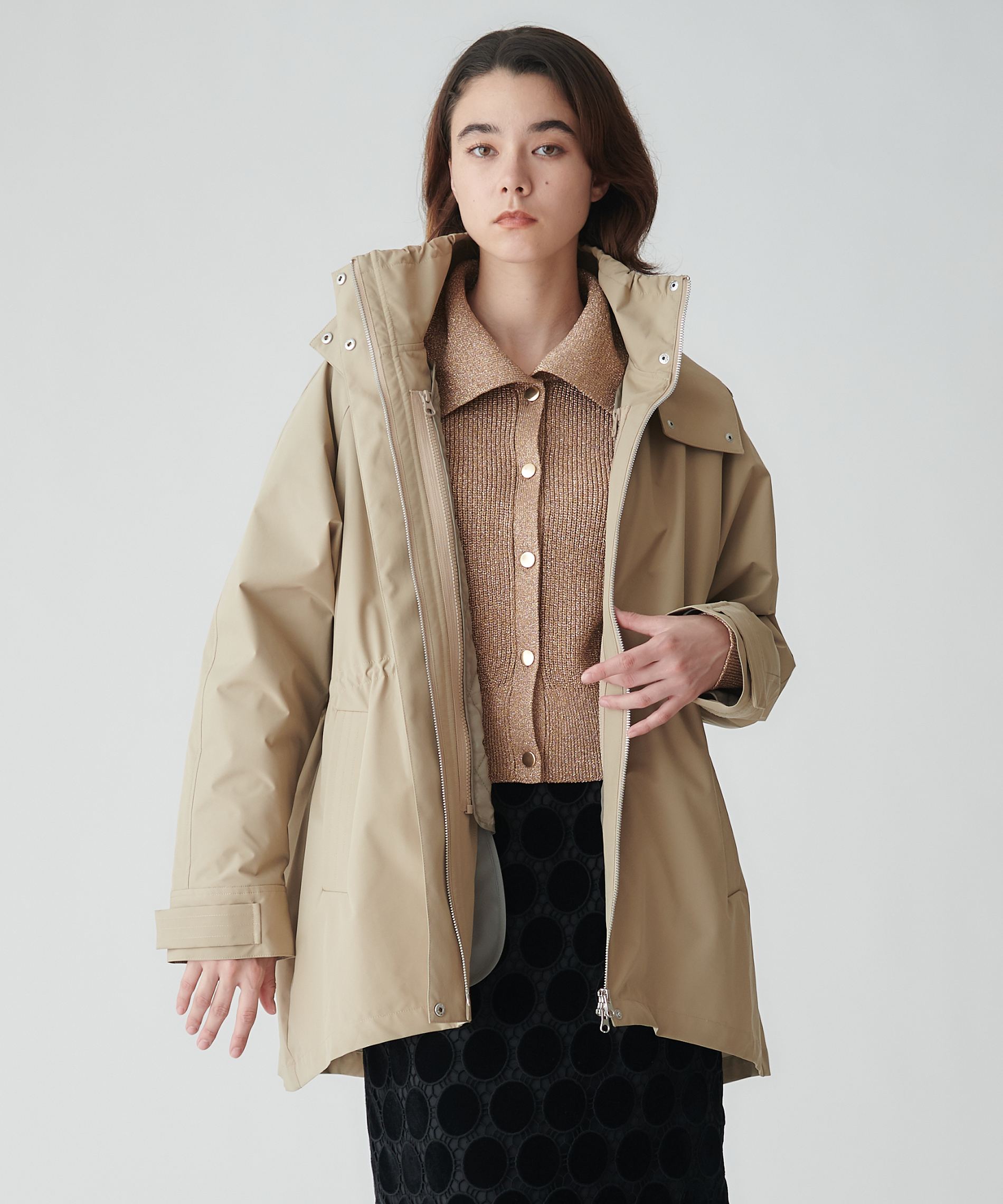 おすし☆cinq モッズコート　美品 ステッチワークモッズコート – FACE SANS FARD