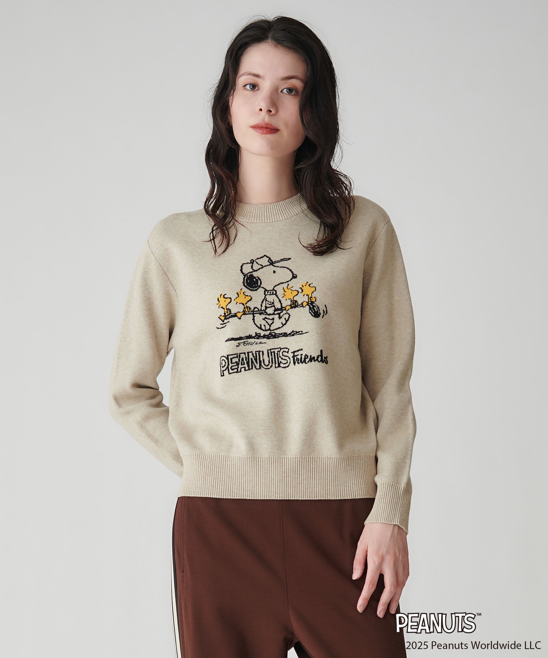 PEANUTS(SNOOPY)コラボジャガードニット – FACE SANS FARD