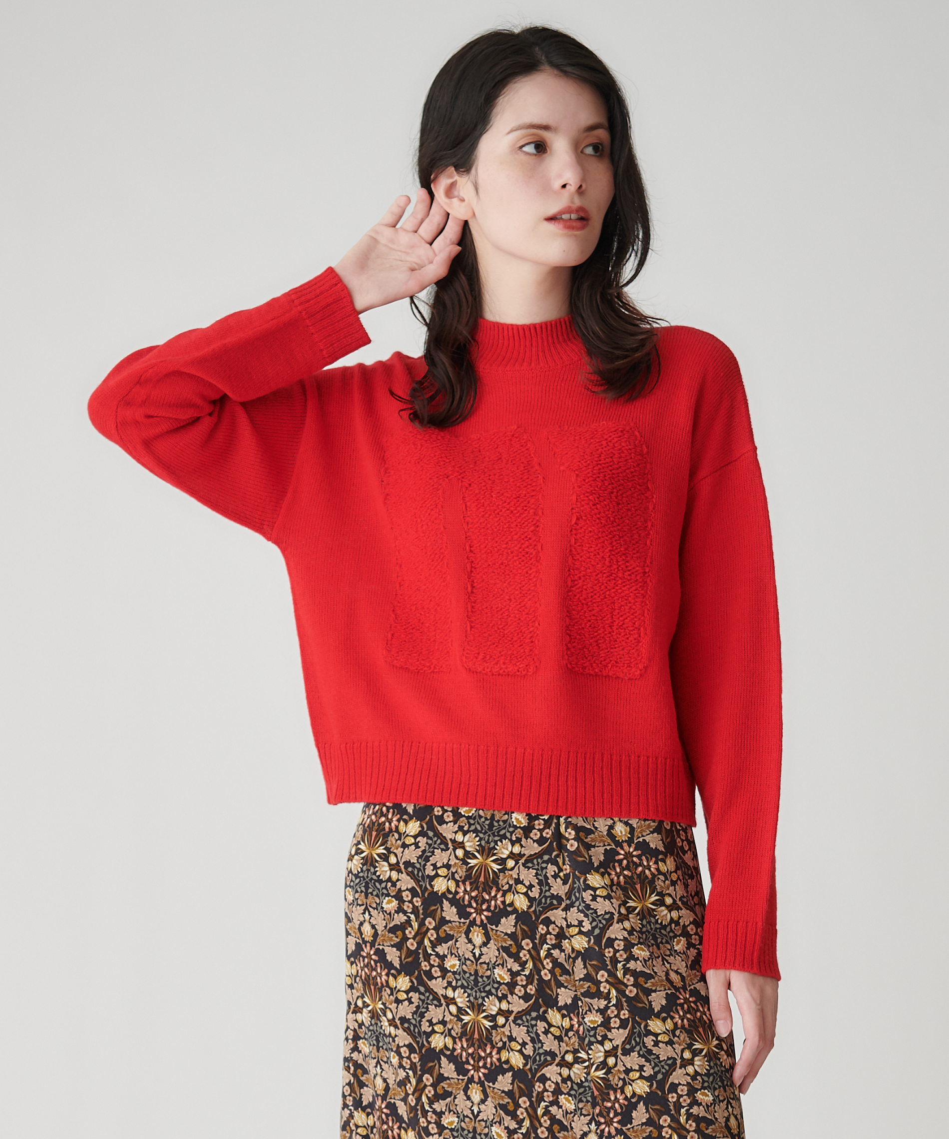 アルパカ混ロゴニット – FACE SANS FARD アルパカ混ロゴニット – FACE SANS FARD