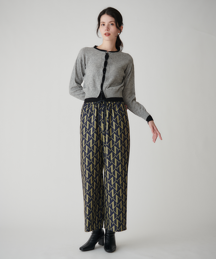 カーディガンレイヤードニット