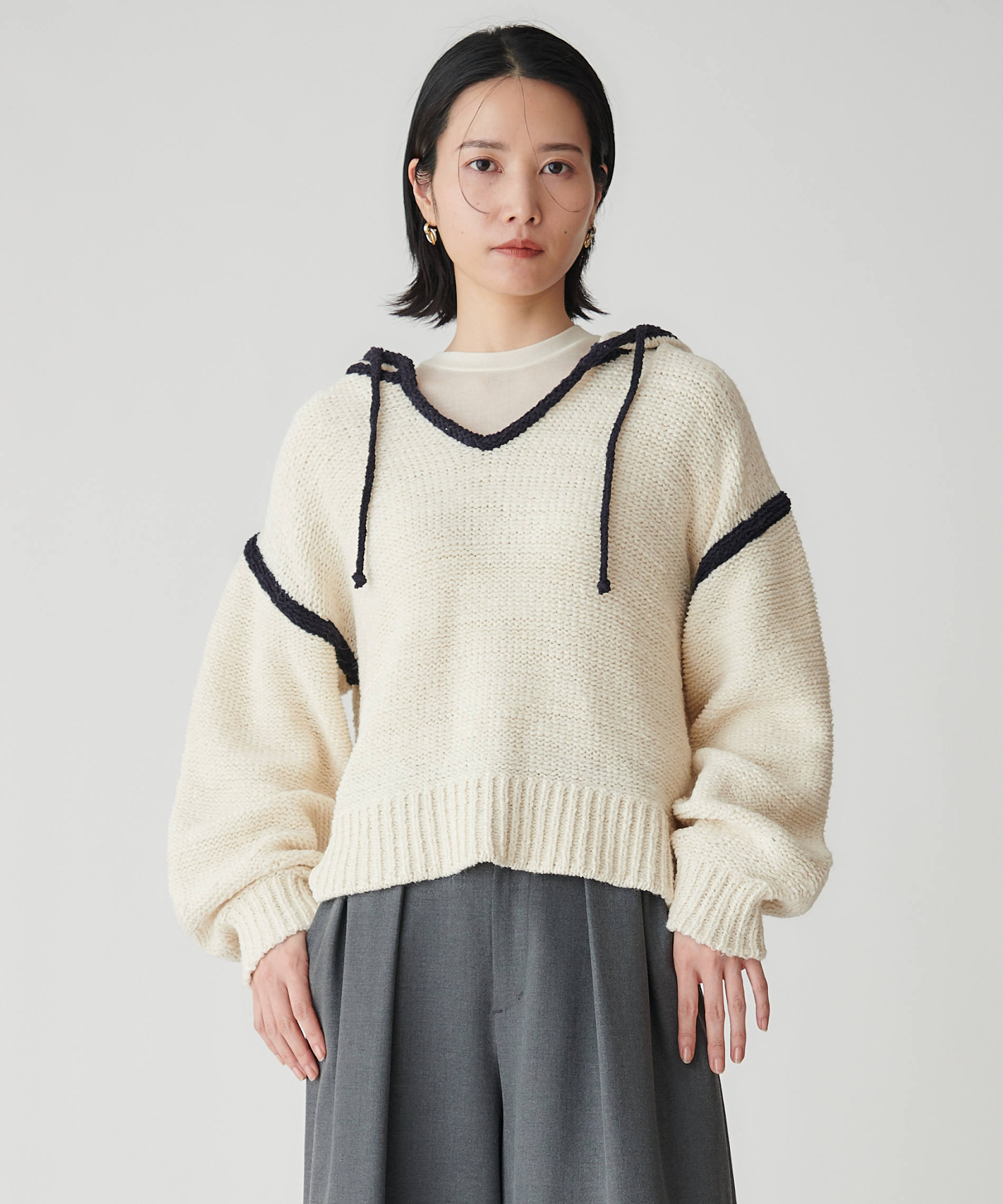 ☆ BRAHMIN ブラーミン☆レース素敵なフード付ダウンベスト アイズ