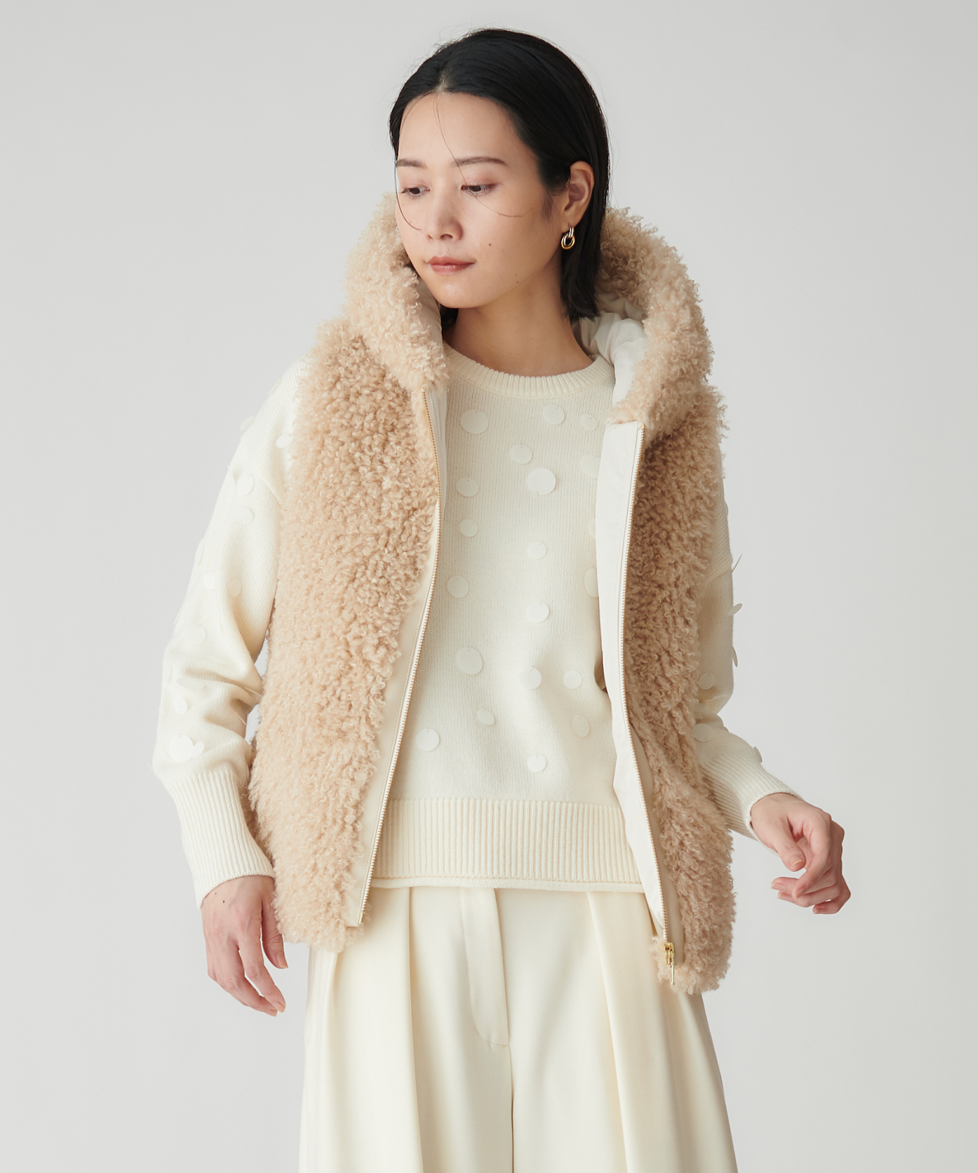 ドッキングフェイクファーベスト – FACE SANS FARD