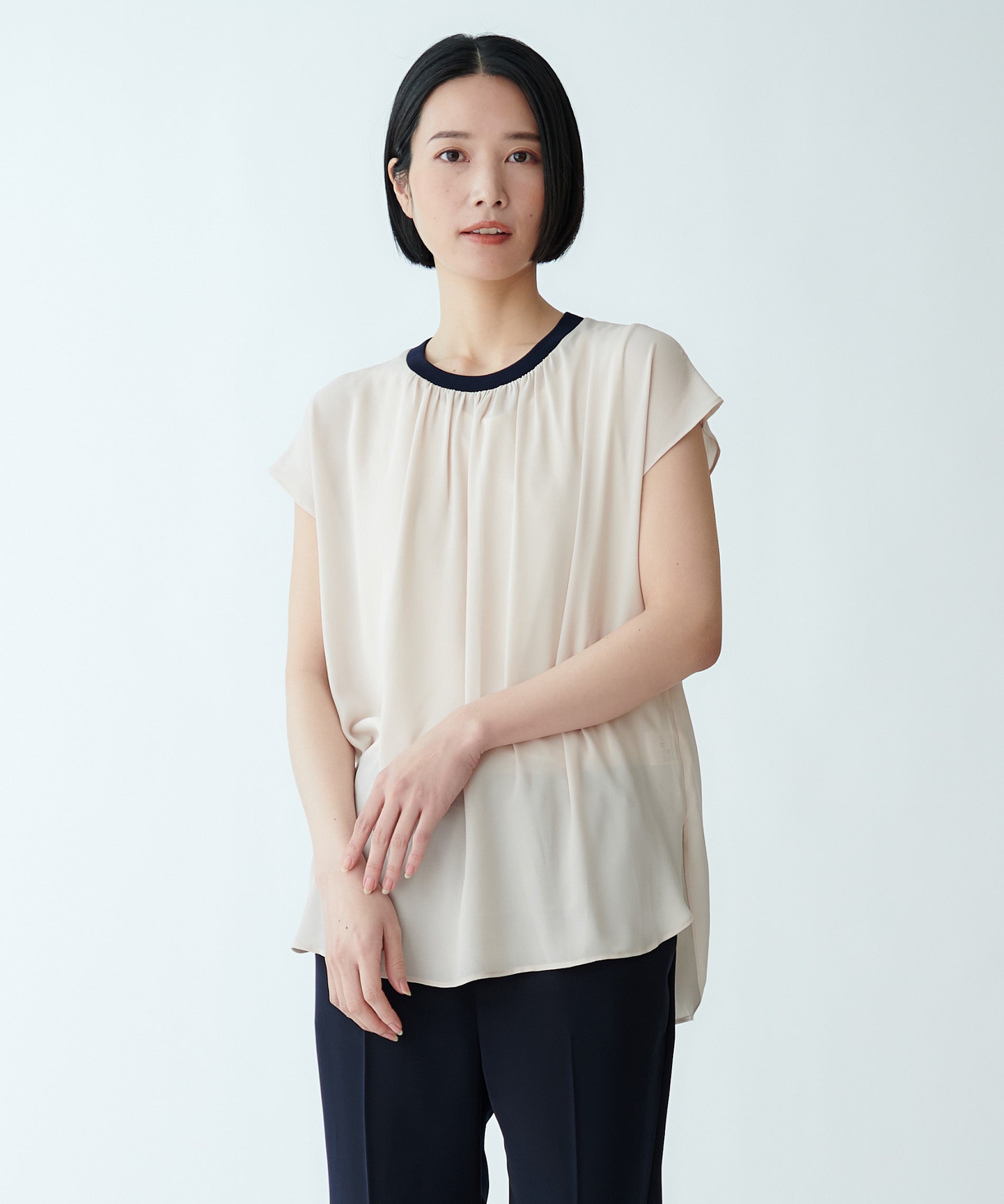M&kyoko   フレンチスリーブニット　F フレンチスリーブニット – FACE SANS FARD
