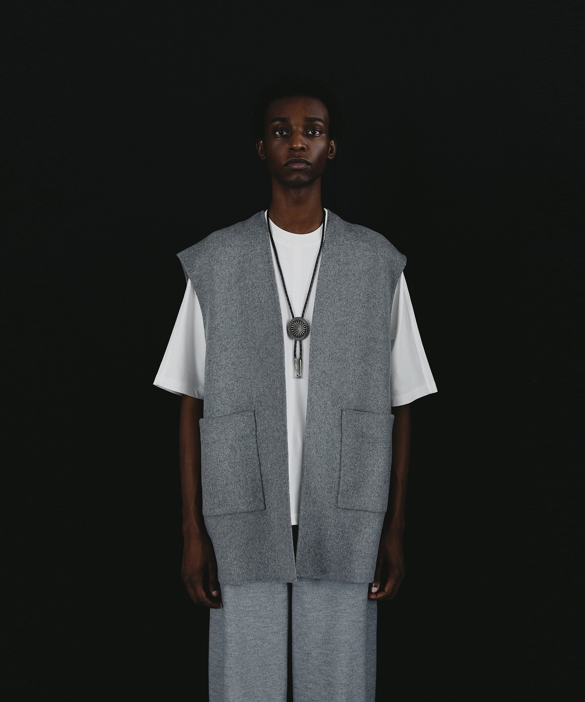 ダブルフェイスビーバーポケットベスト – FACE SANS FARD