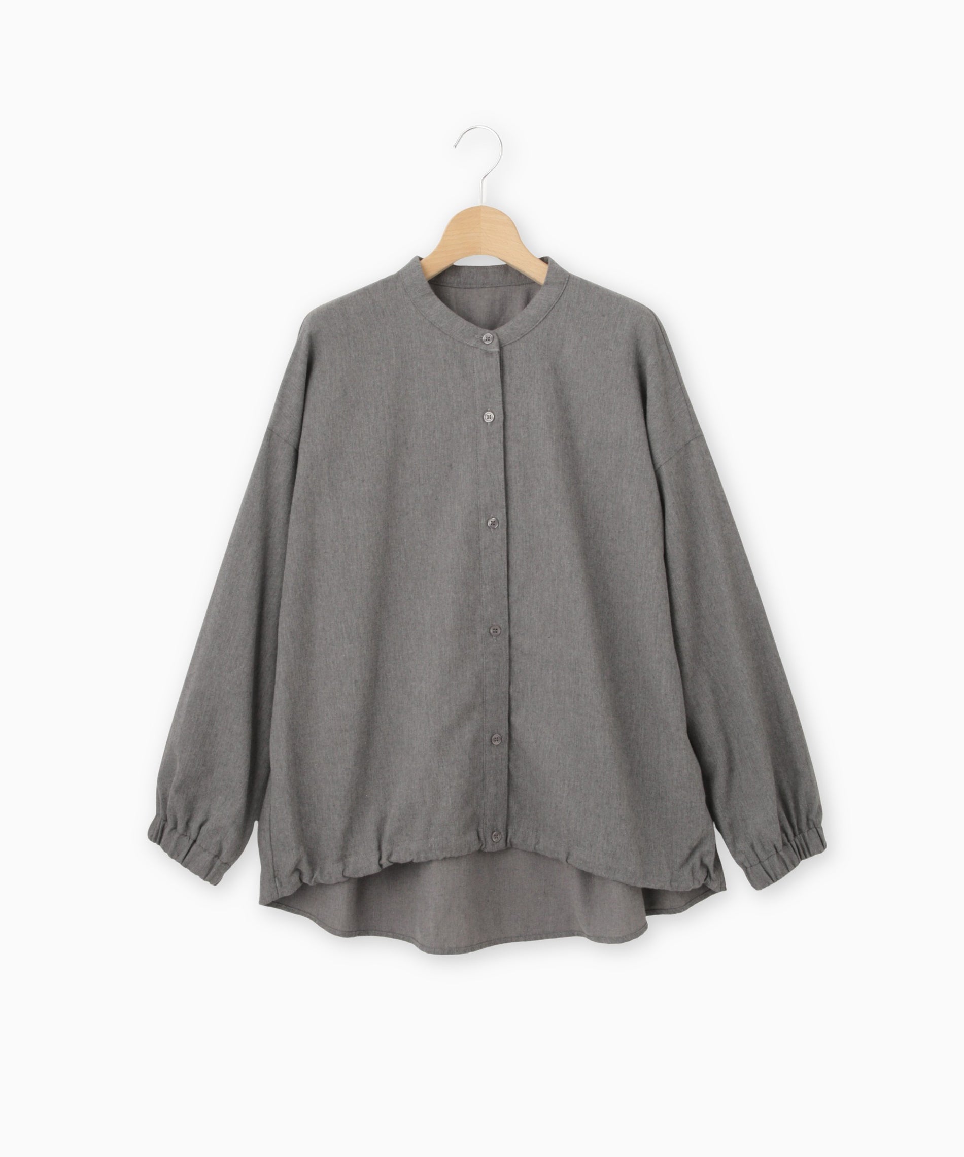 美品 ブラミンクP C B/GATH STD バンドカラーリボンギャザーブラウス 美品 ブラミンクP C B/GATH STD バンドカラーリボンギャザーブラウス