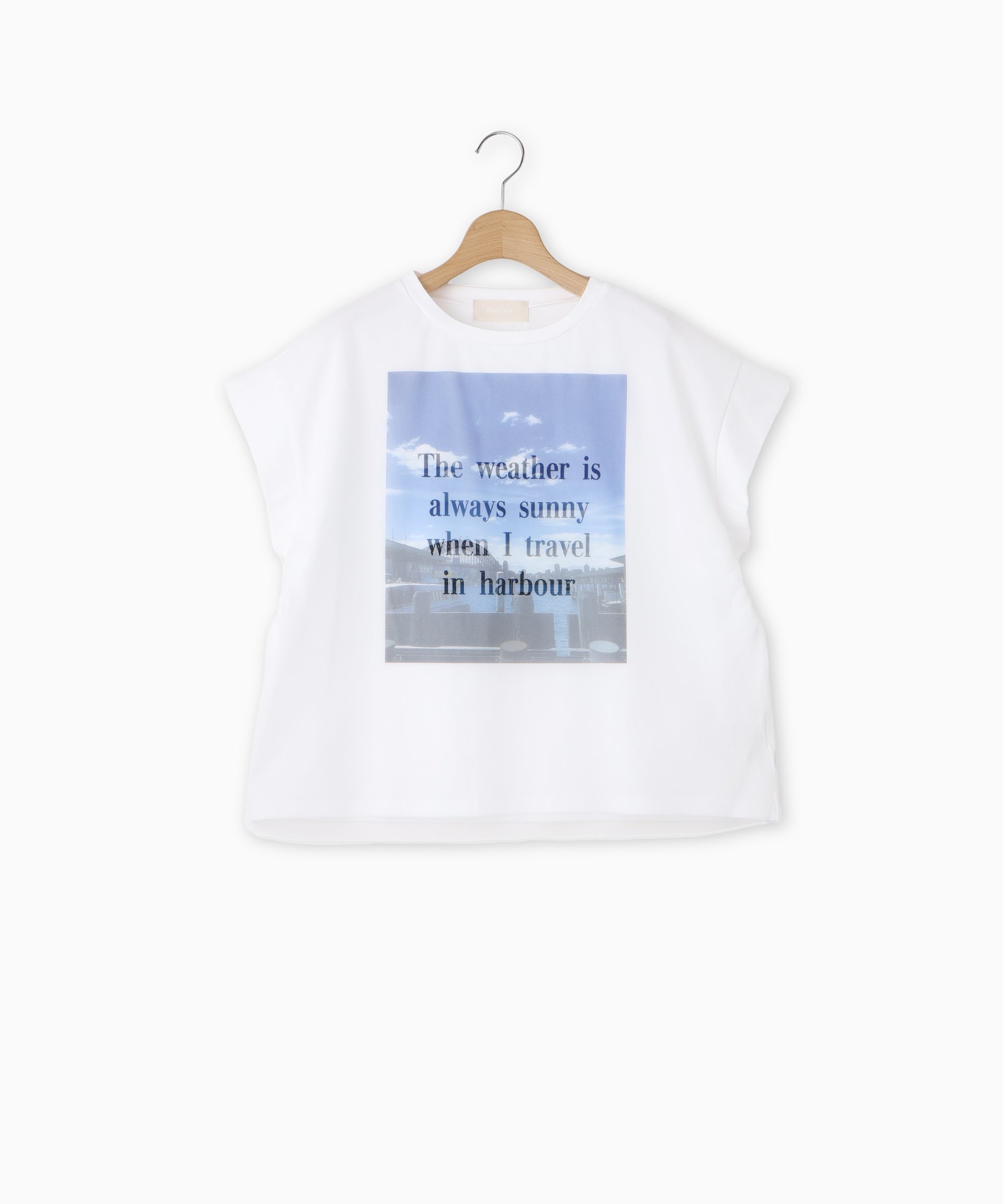 SALE [30%OFF] MyLanka (ミランカ) Tシャツ フォトプリント チュール レイヤード ロゴ コットン天竺 M80117 返品不可 フォトプリントTシャツ – FACE SANS FARD