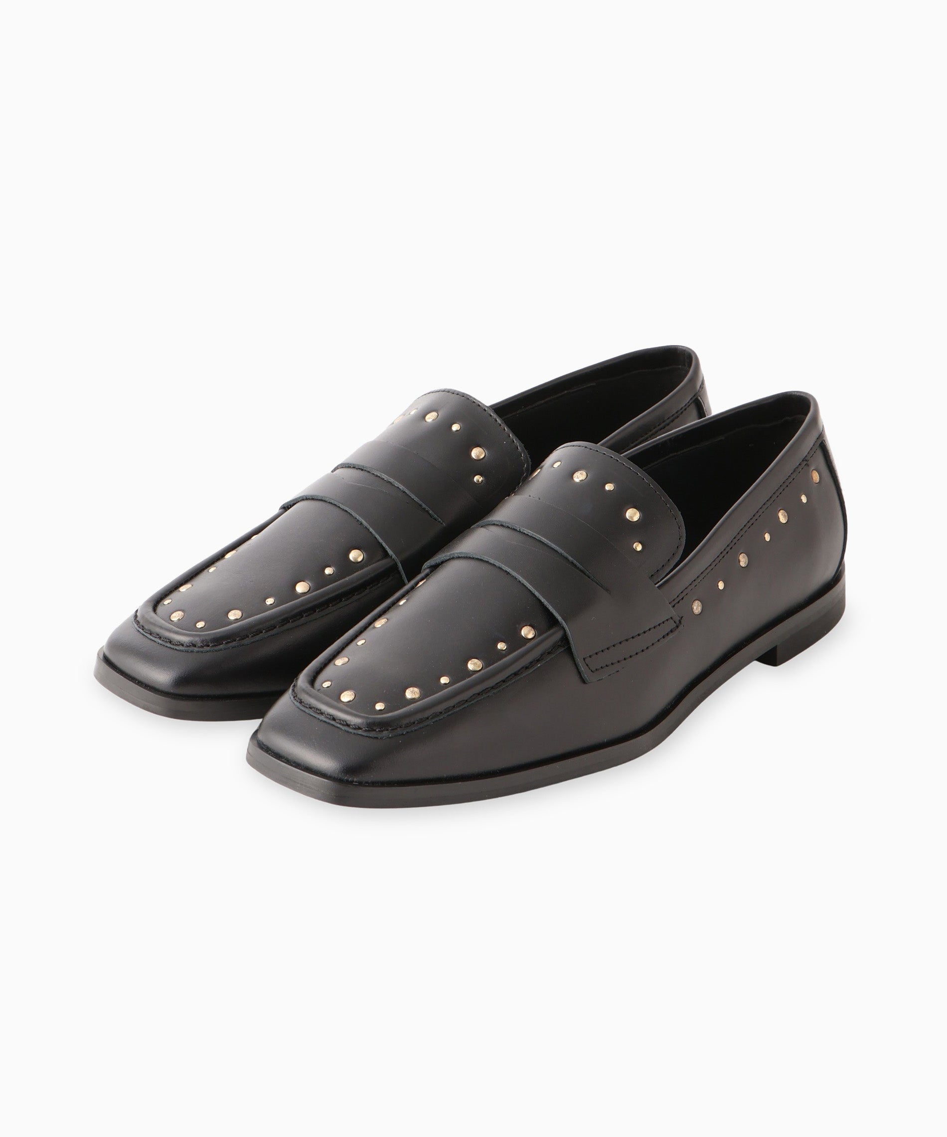 黒 レザー フラットシューズ 星型スタッズ JIMMY CHOO - 【美品】JIMMY CHOO ブラック スタースタッズ
