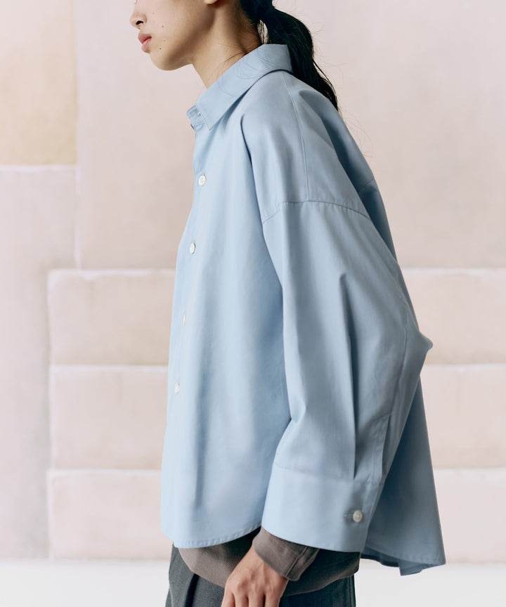コットンシルクシャツ