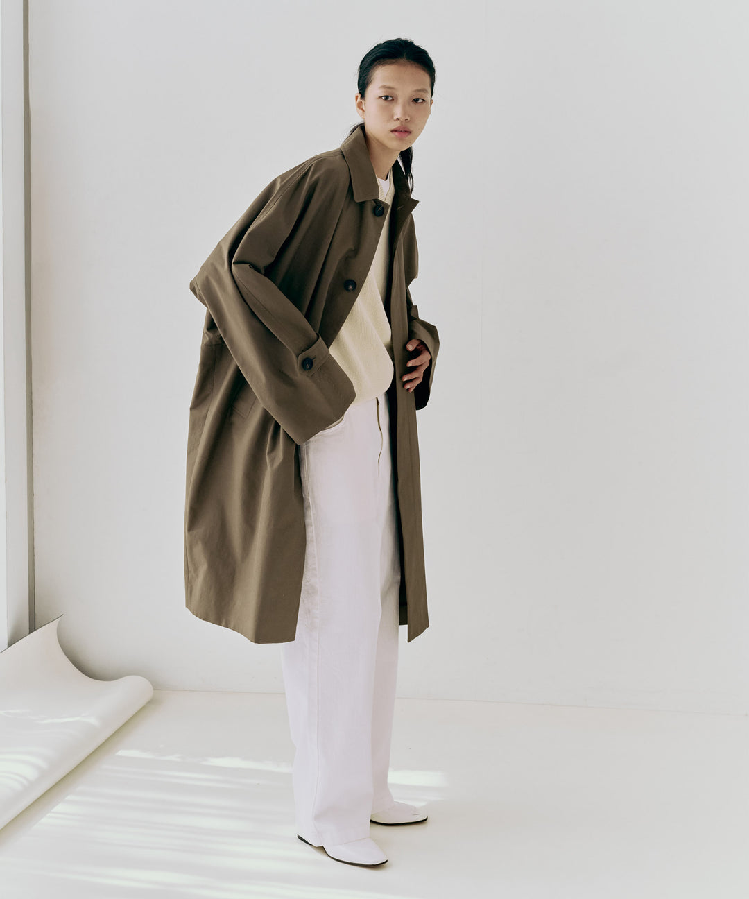 オーガニックコットンバレルパンツ