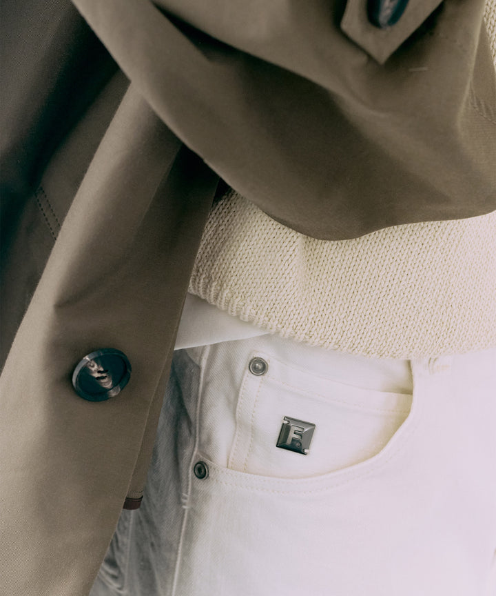 オーガニックコットンバレルパンツ