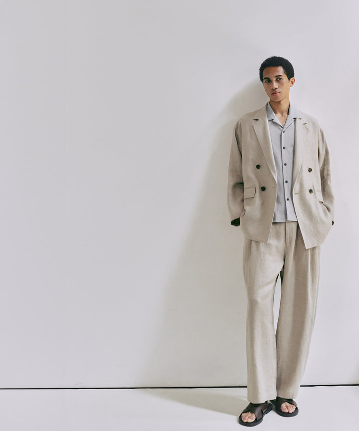 リネンワイドパンツ