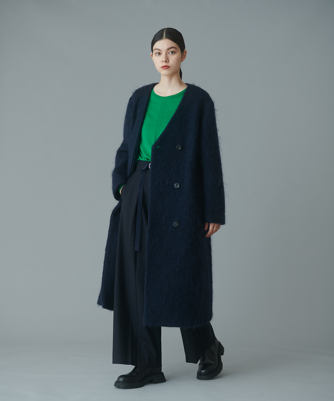 モヘヤロングコート – FACE SANS FARD モヘヤロングコート – FACE SANS FARD