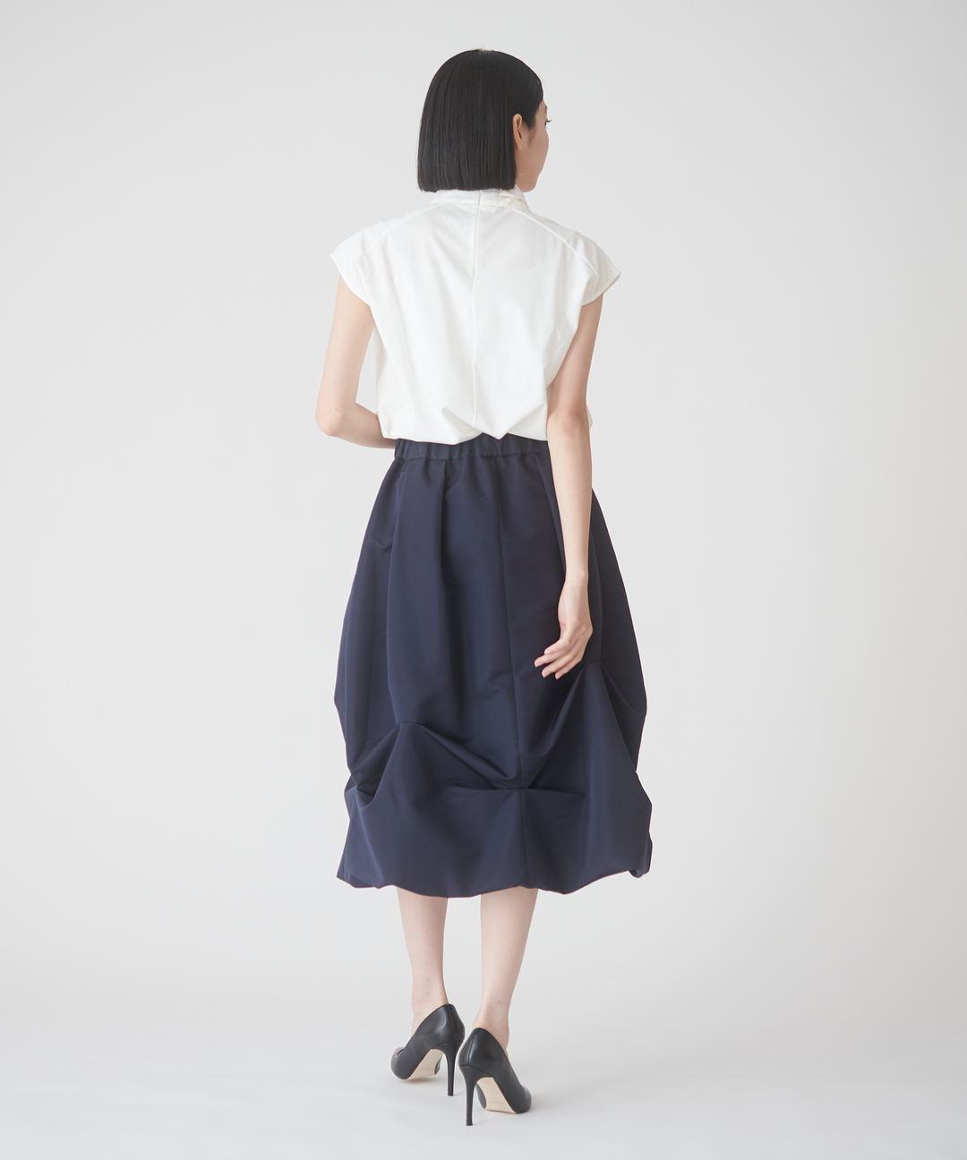 【関税込み】Rabanne ブルー ドレープ トップス BEATRICE NAVY】ドレープトップス – FACE SANS FARD