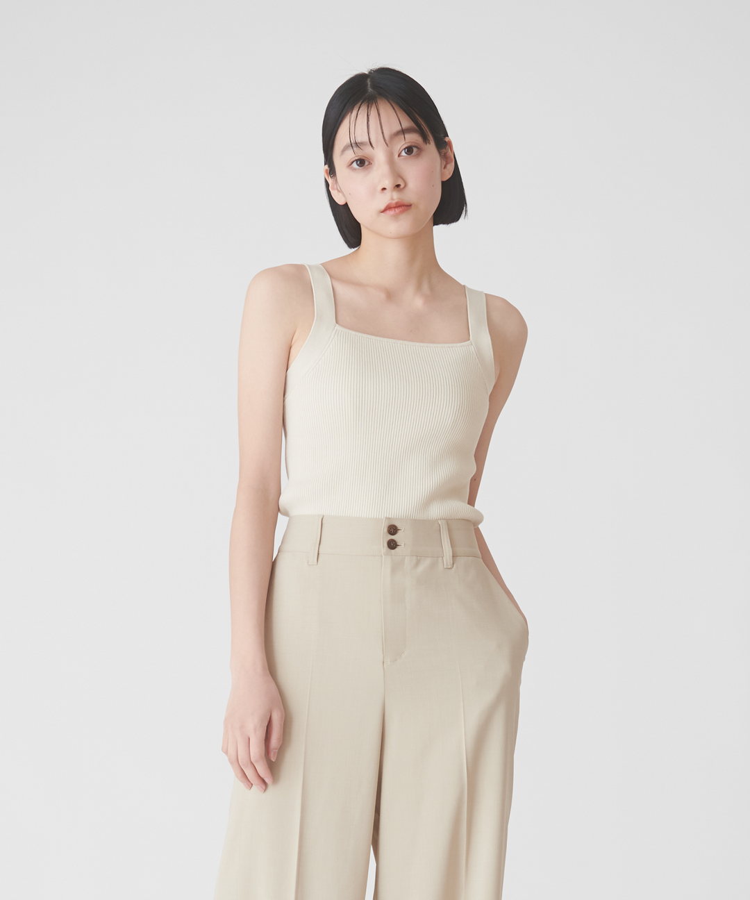 【24SS NEW】FENDI_women / モヘア プリーツフロントパンツ センタープレスワイドパンツ – FACE SANS FARD