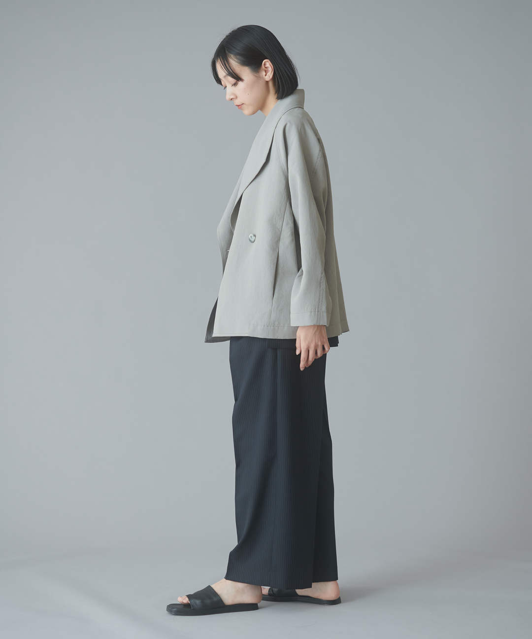 DICROSビッグカラーショートコート – FACE SANS FARD DICROSビッグカラーショートコート – FACE SANS FARD
