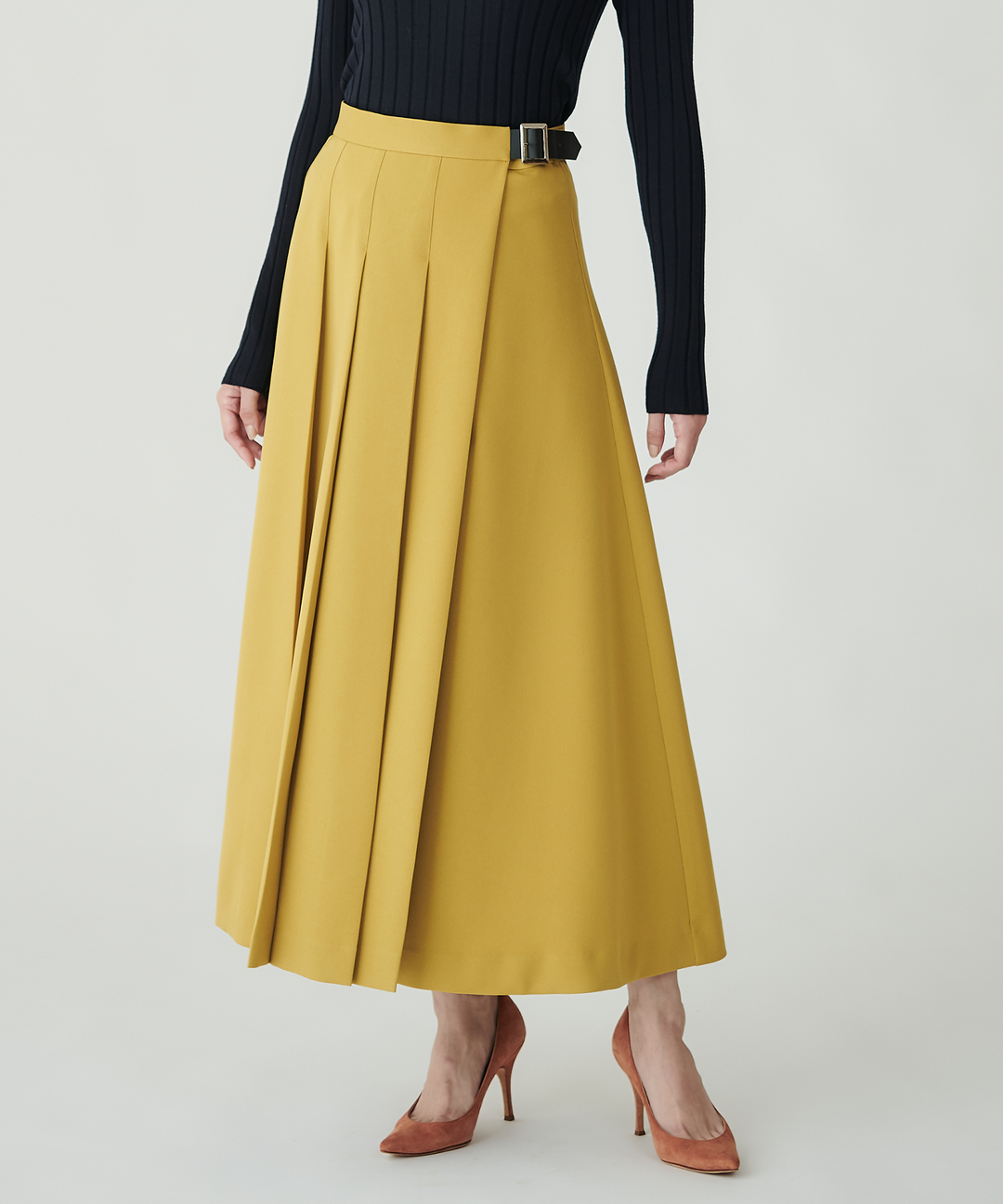 アシンメトリータックスカート – FACE SANS FARD アシンメトリータックスカート – FACE SANS FARD