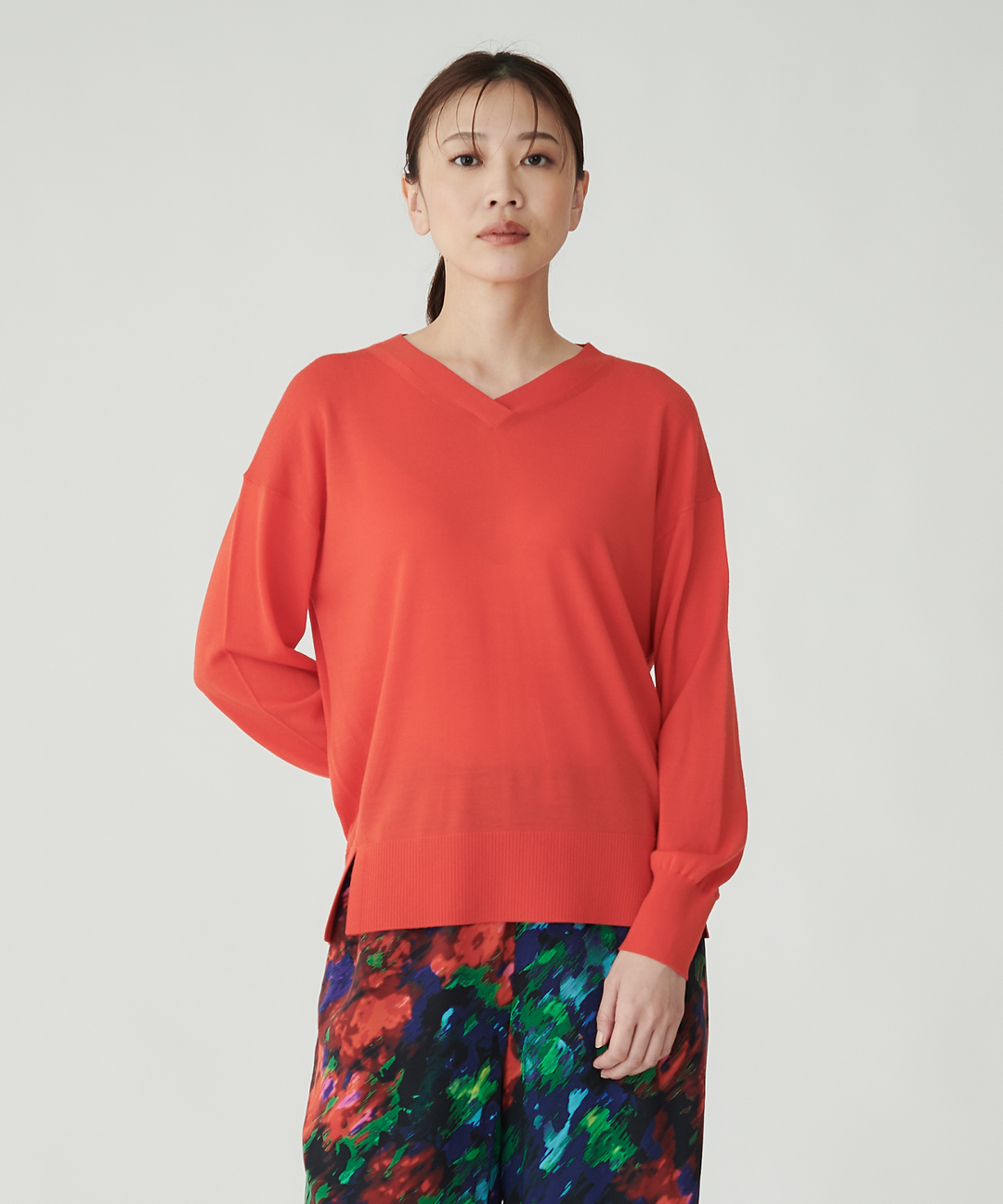 16GリブVネックニット – FACE SANS FARD 16GリブVネックニット – FACE SANS FARD