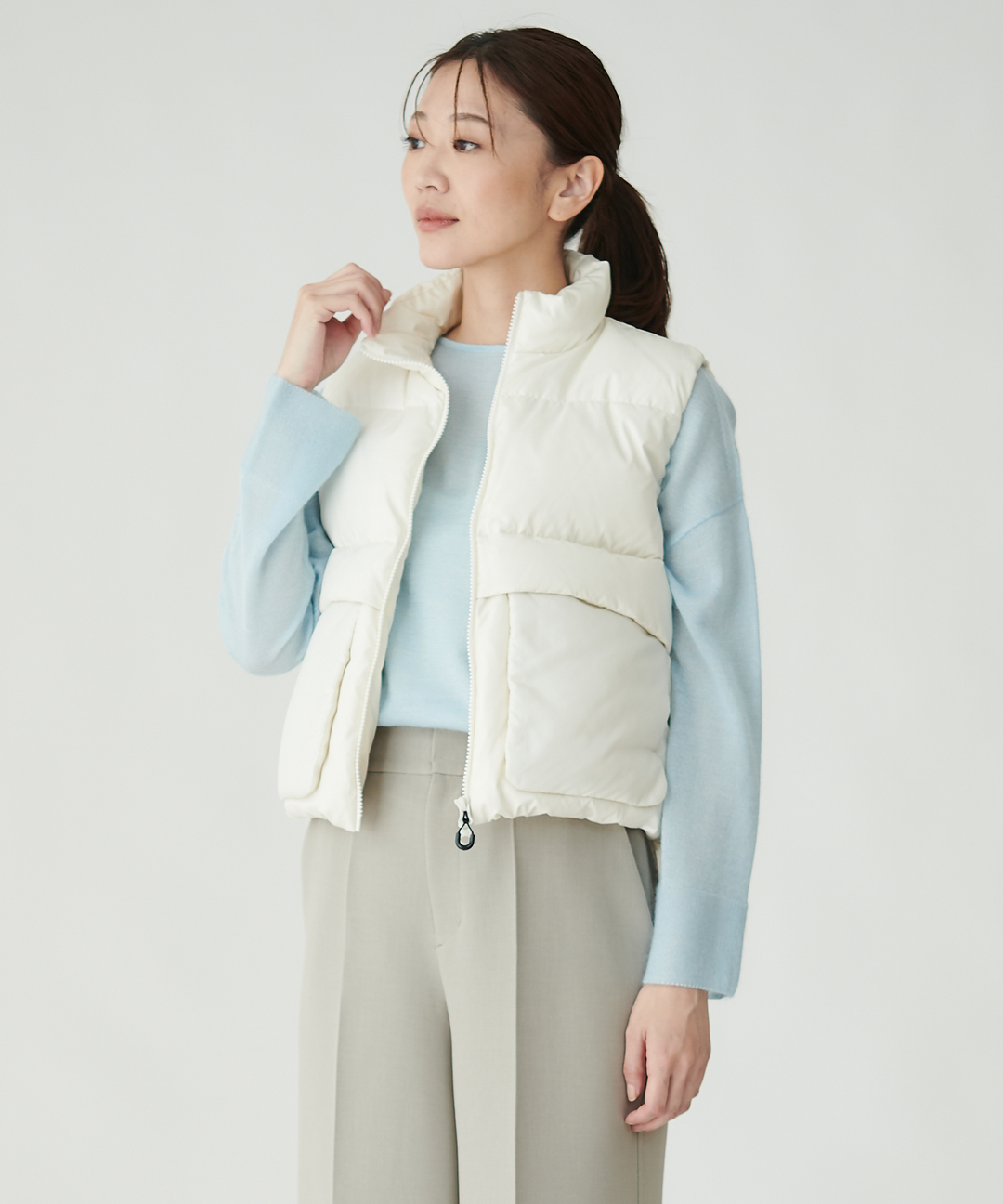 タフタダウンベスト – FACE SANS FARD タフタダウンベスト – FACE SANS FARD