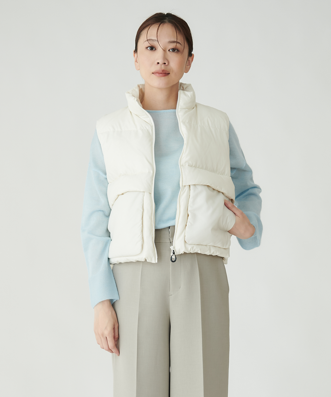 タフタダウンベスト – FACE SANS FARD タフタダウンベスト – FACE SANS FARD