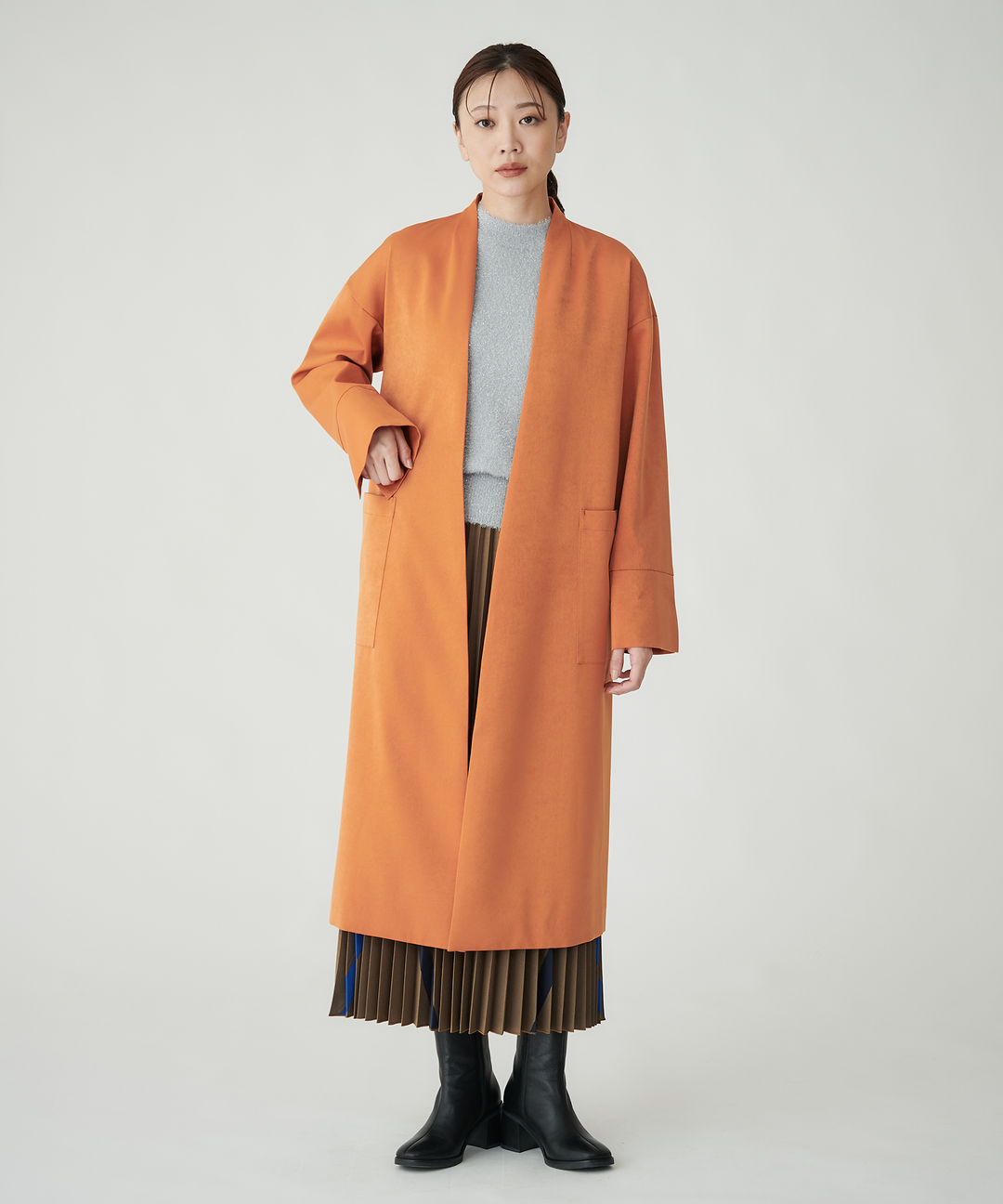 クリーニング済】OHGA ボンディングコート ブラックSサイズ 2025年最新 クリーニング済】OHGA ボンディングコート ブラックSサイズ 2025年最新