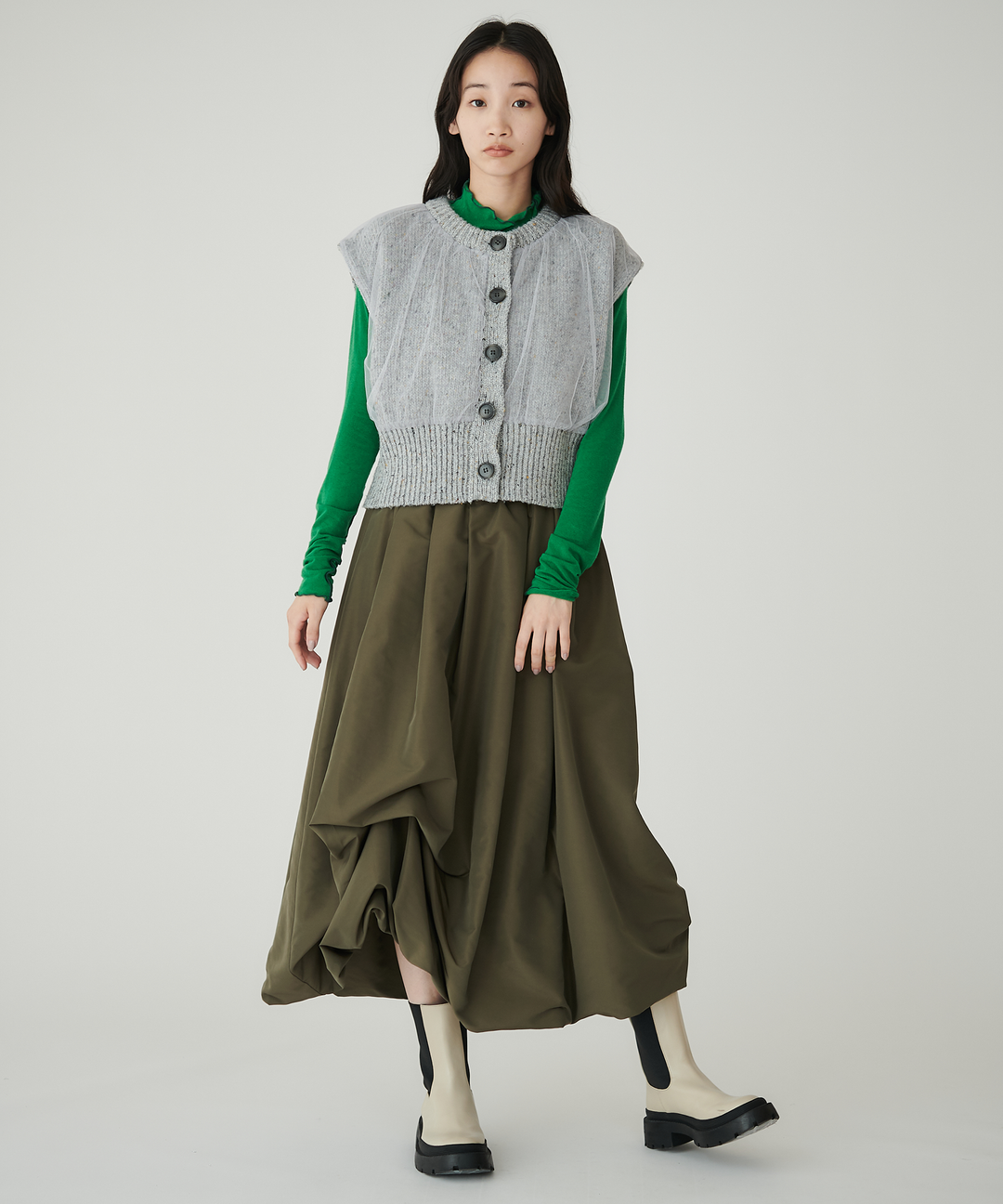 カラーネップチュールニットベスト – FACE SANS FARD カラーネップチュールニットベスト – FACE SANS FARD