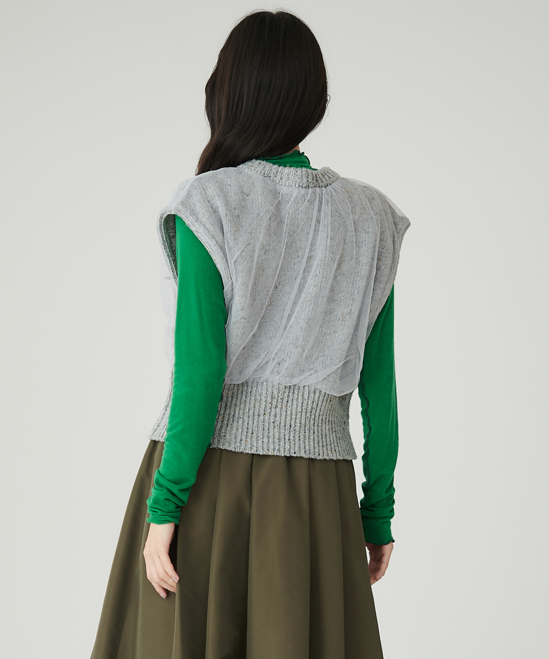 カラーネップチュールニットベスト – FACE SANS FARD カラーネップチュールニットベスト – FACE SANS FARD