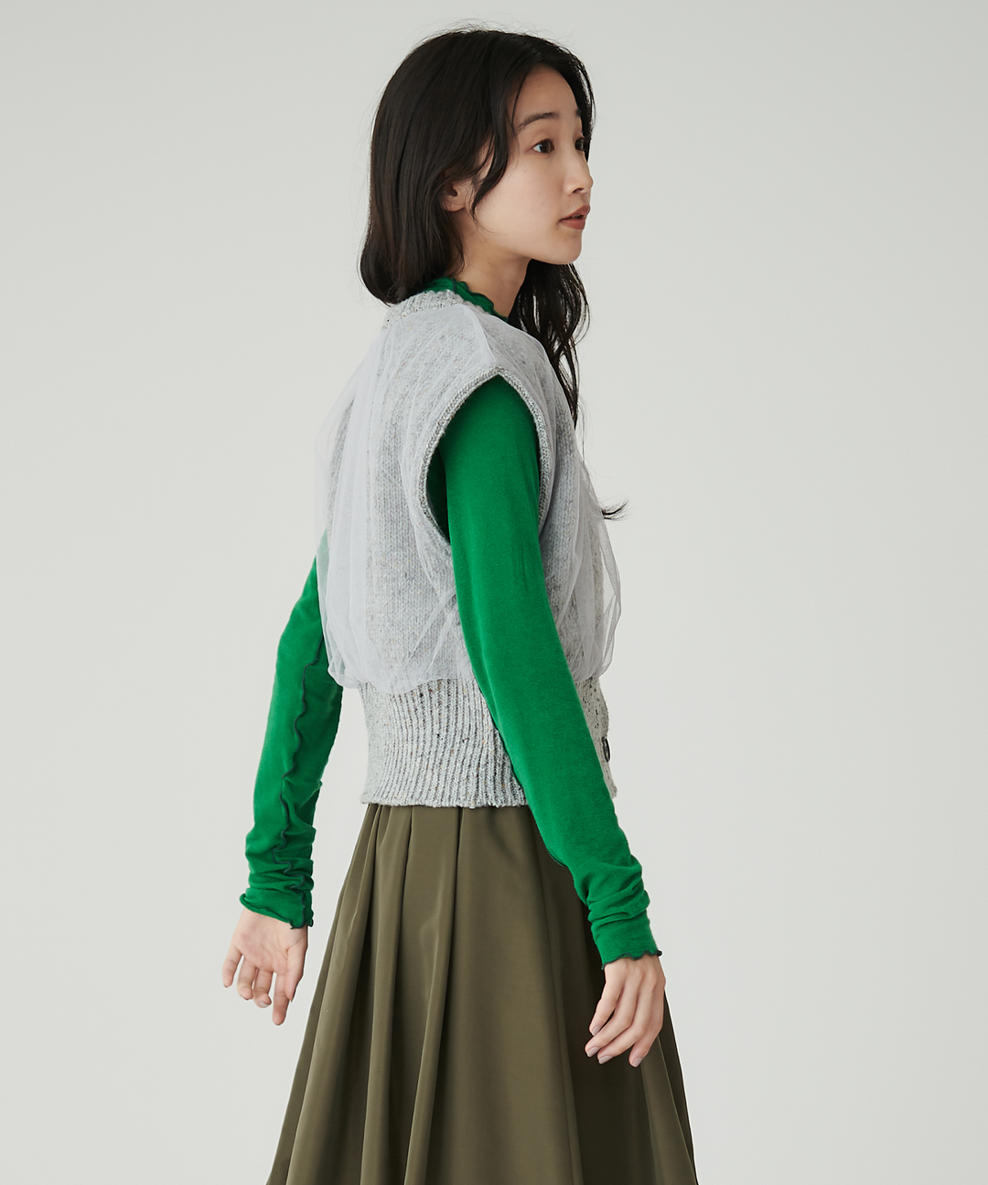 カラーネップチュールニットベスト – FACE SANS FARD カラーネップチュールニットベスト – FACE SANS FARD