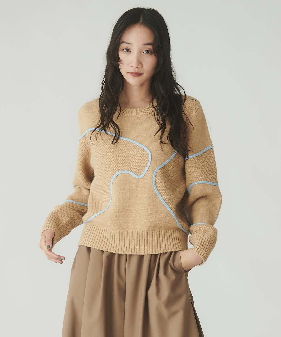 コードエンブロイダリーニット – FACE SANS FARD コードエンブロイダリーニット – FACE SANS FARD