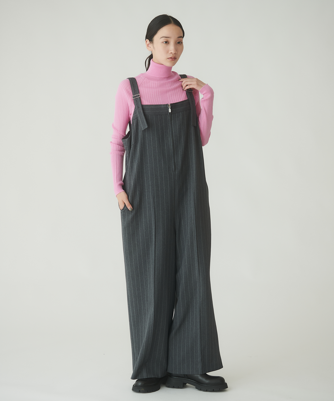 フロントファスナーサロペット – FACE SANS FARD フロントファスナーサロペット – FACE SANS FARD