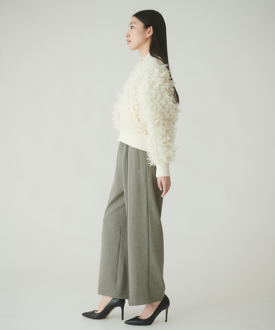 シャーリングチュールブルゾン – FACE SANS FARD シャーリングチュールブルゾン – FACE SANS FARD