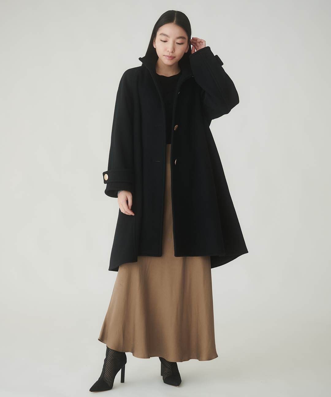 ショートビーバーAラインコート – FACE SANS FARD ショートビーバーAラインコート – FACE SANS FARD