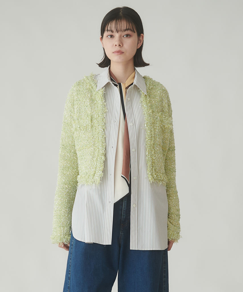 ツィードニットカーディガン – FACE SANS FARD