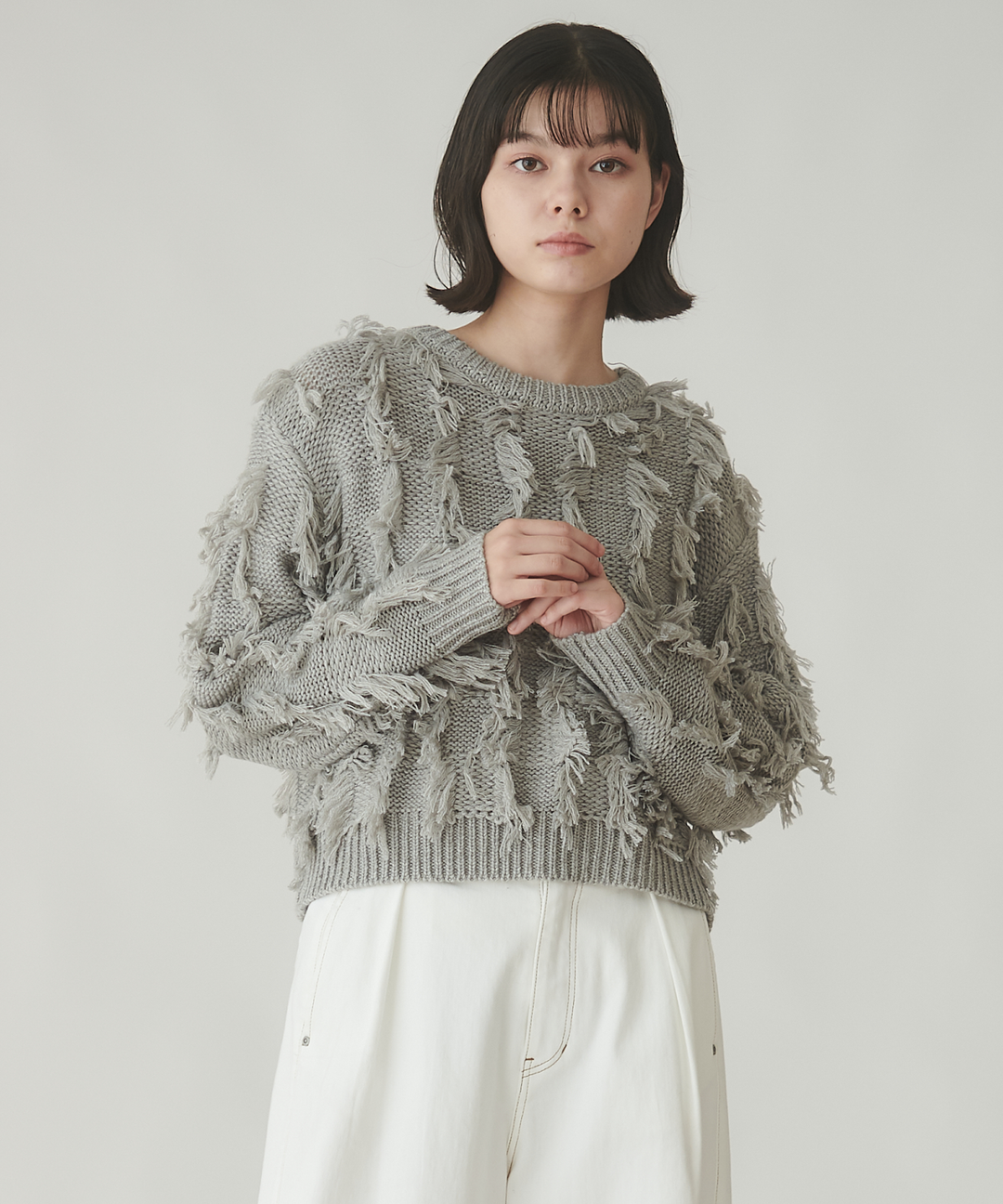 【BERSHKA】日本未入荷★タッセル付きフリンジモカシン フリンジニット – FACE SANS FARD