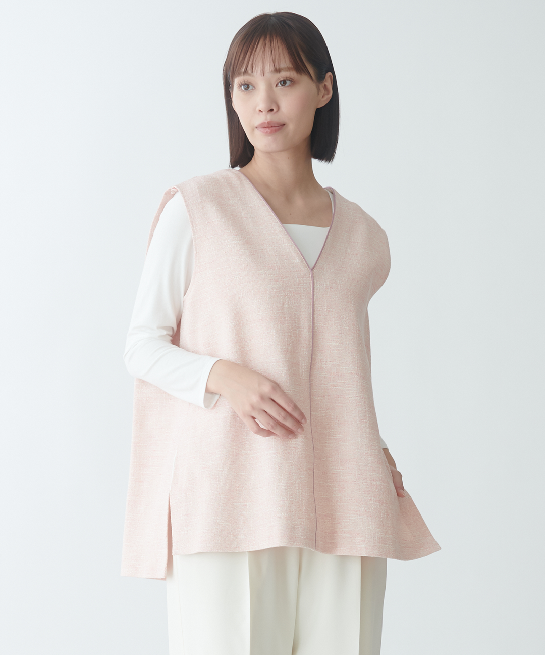 ミックスツイードノースリーブトップス – FACE SANS FARD ミックスツイードノースリーブトップス – FACE SANS FARD