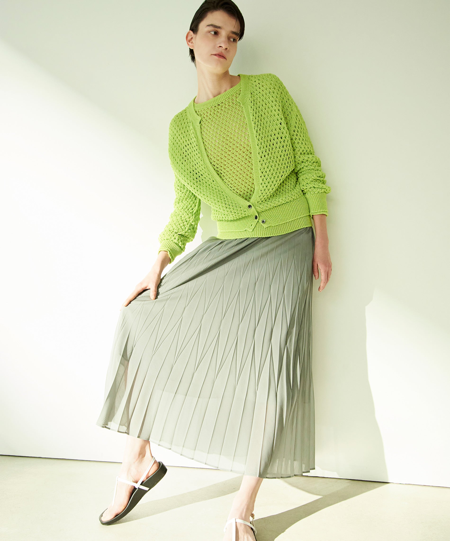 ドットエアー×ホールガーメントニット　スカート2 ドットエアー×ホールガーメントニットスカート2