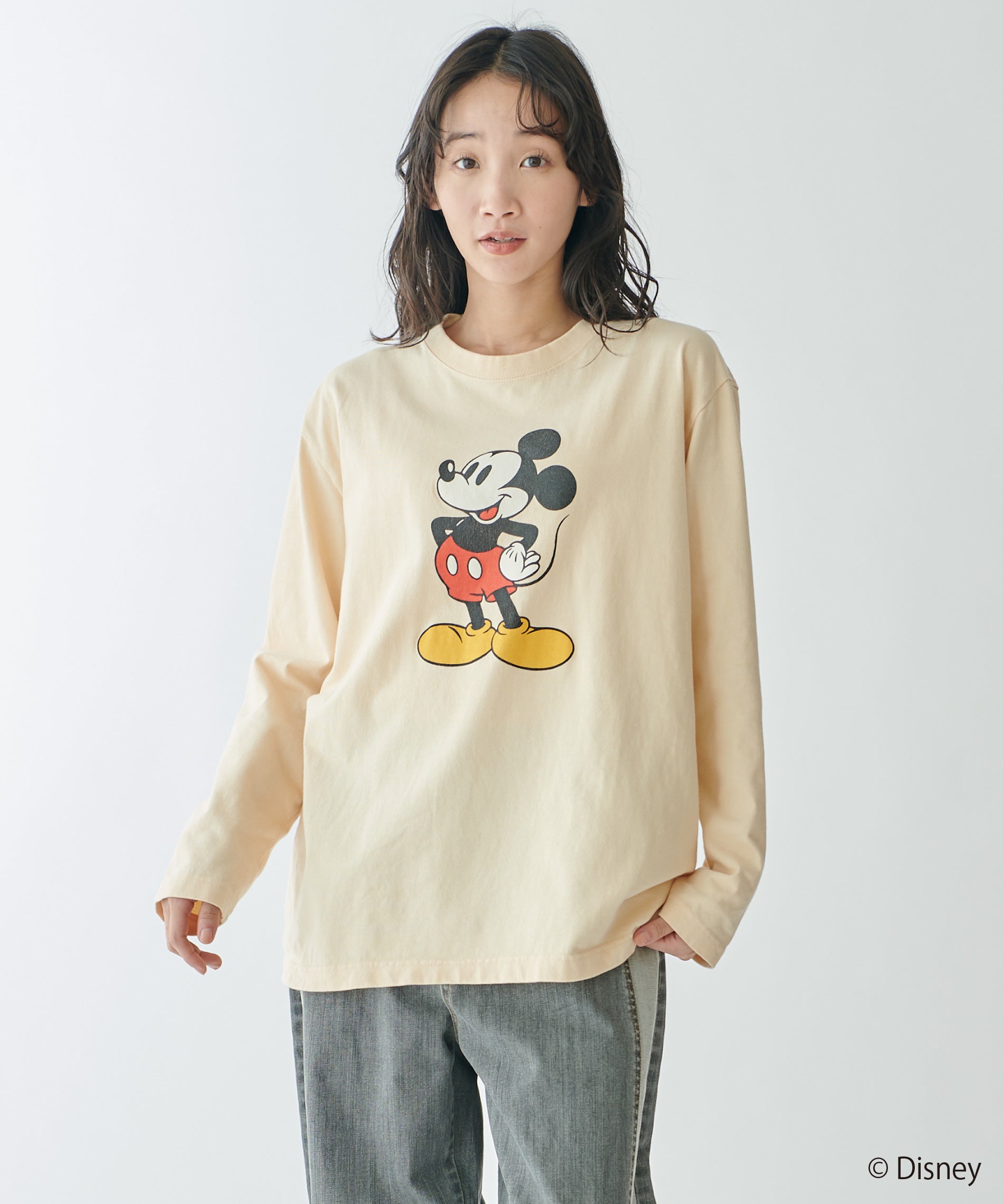 Disney（ディズニー）ミッキー/ロングスリーブTシャツ – FACE SANS FARD