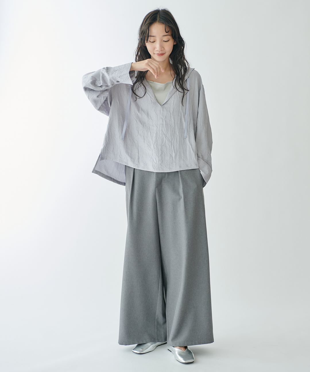 ツイルワイドパンツ – FACE SANS FARD ツイルワイドパンツ – FACE SANS FARD