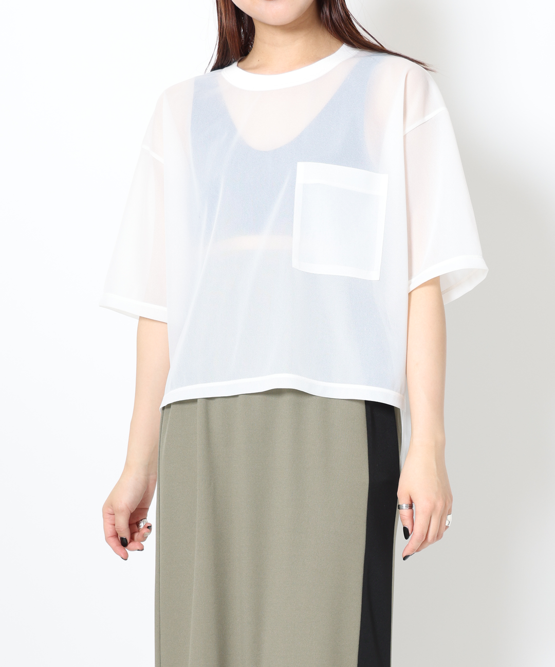 ◇まる◇ ミランカ カジュアルネイビーシャツ 新品タグ付き ポケットシアーTシャツ – FACE SANS FARD
