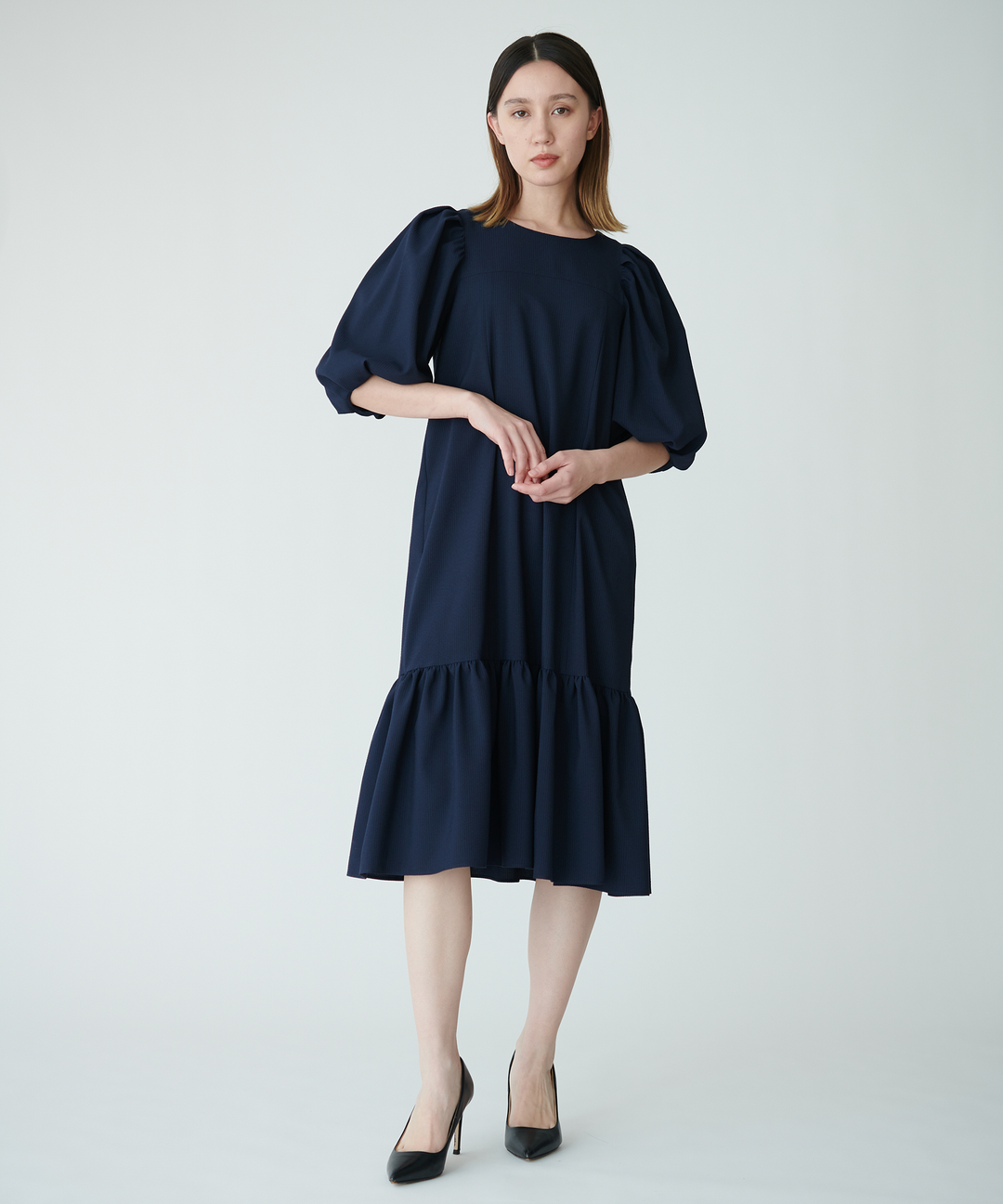 サッカーストライプワンピース – FACE SANS FARD サッカーストライプワンピース – FACE SANS FARD