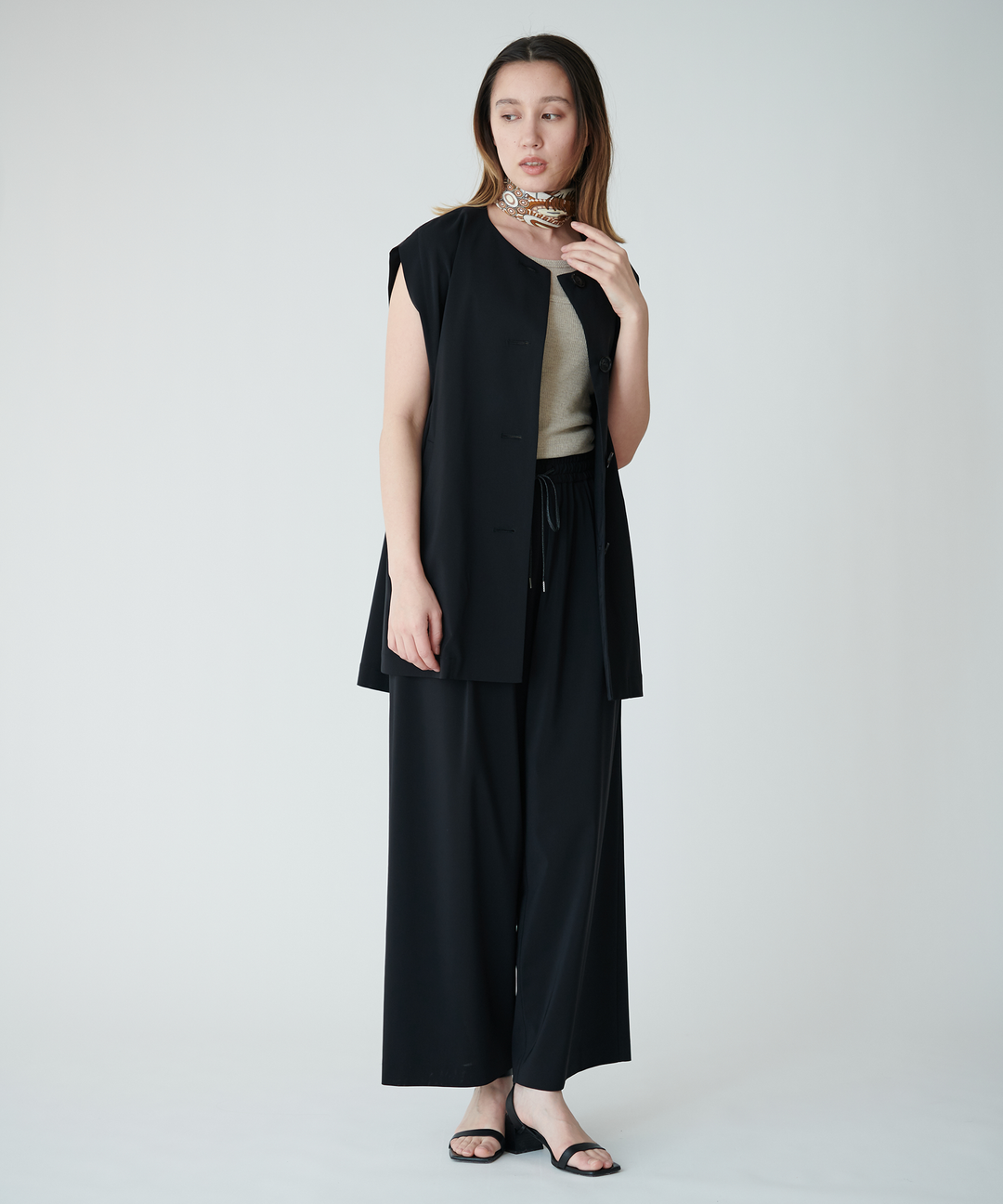 メランジボックスシルエットベスト – FACE SANS FARD メランジボックスシルエットベスト – FACE SANS FARD