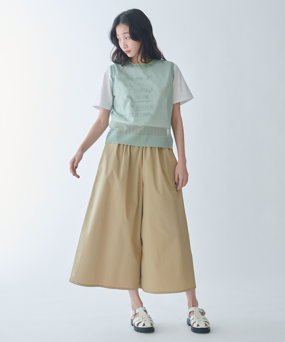 ワイドガウチョパンツ – FACE SANS FARD ワイドガウチョパンツ – FACE SANS FARD