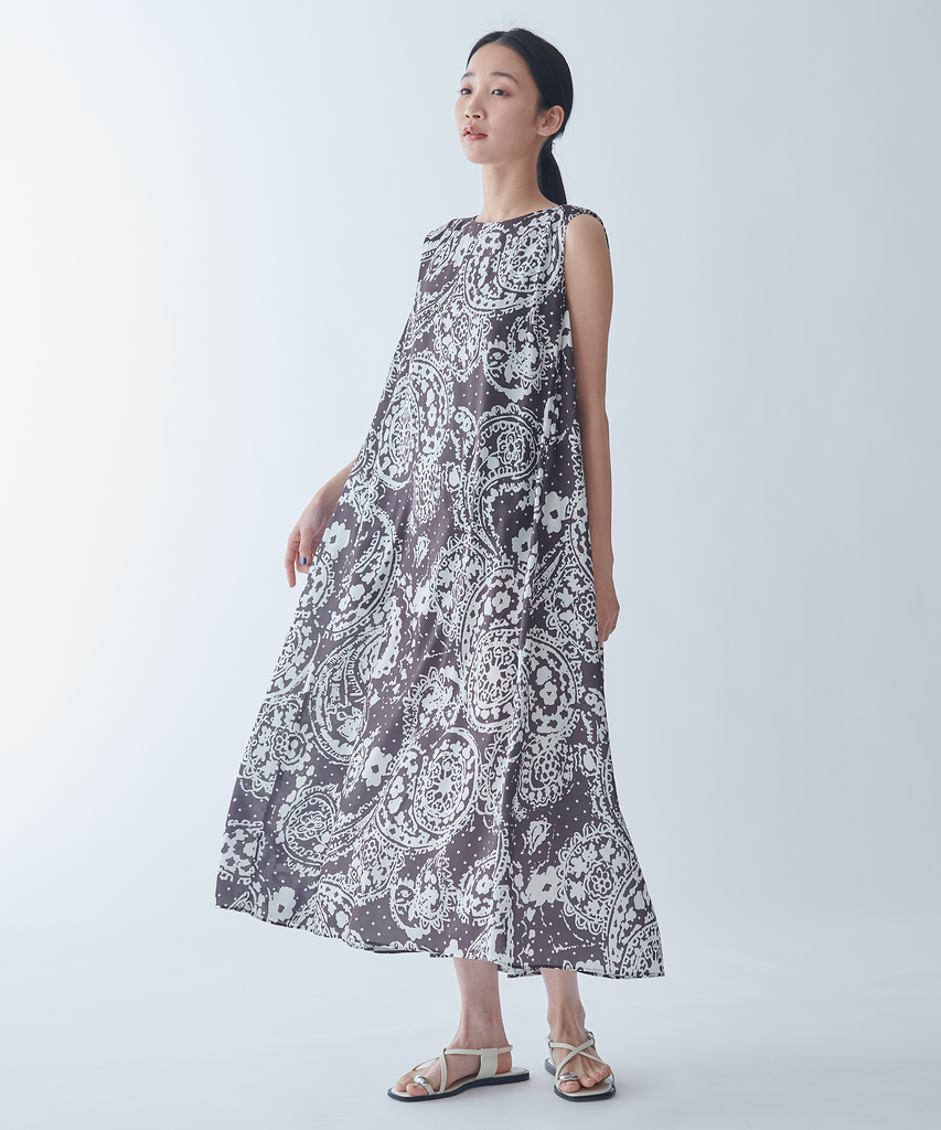 SACRA BLURRED ペイズリープリント　ワンピース SACRA BLURRED ペイズリープリント ワンピース