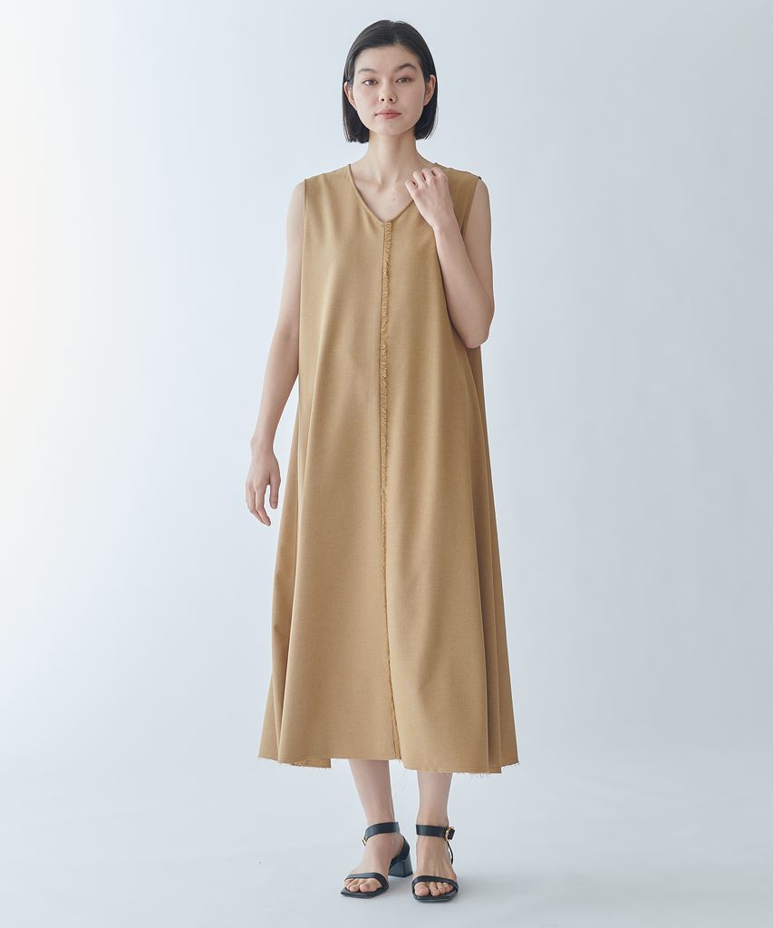 リネンライクノースリーブワンピース – FACE SANS FARD リネンライクノースリーブワンピース – FACE SANS FARD