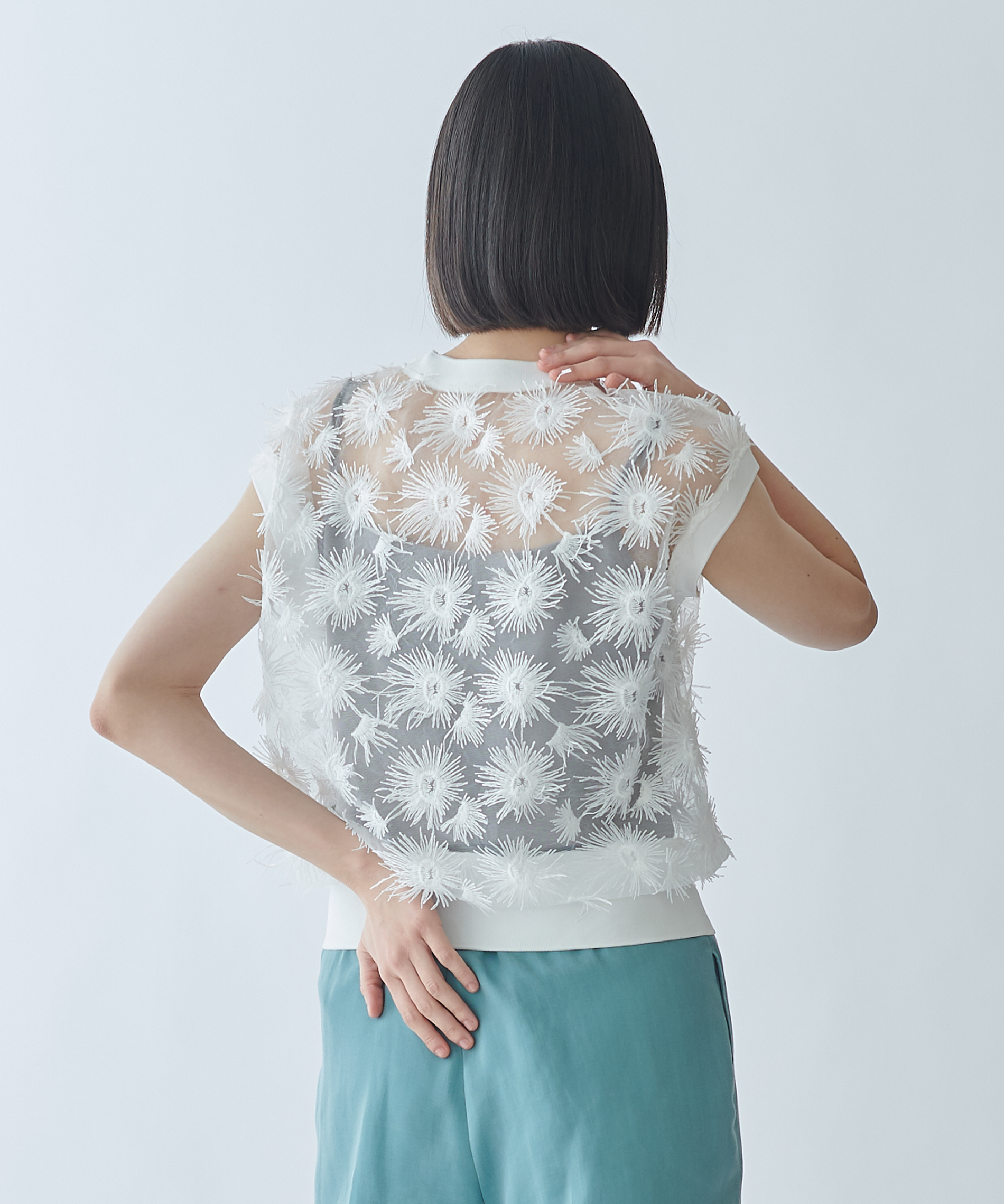 Zimmermann 花柄シースルートップス